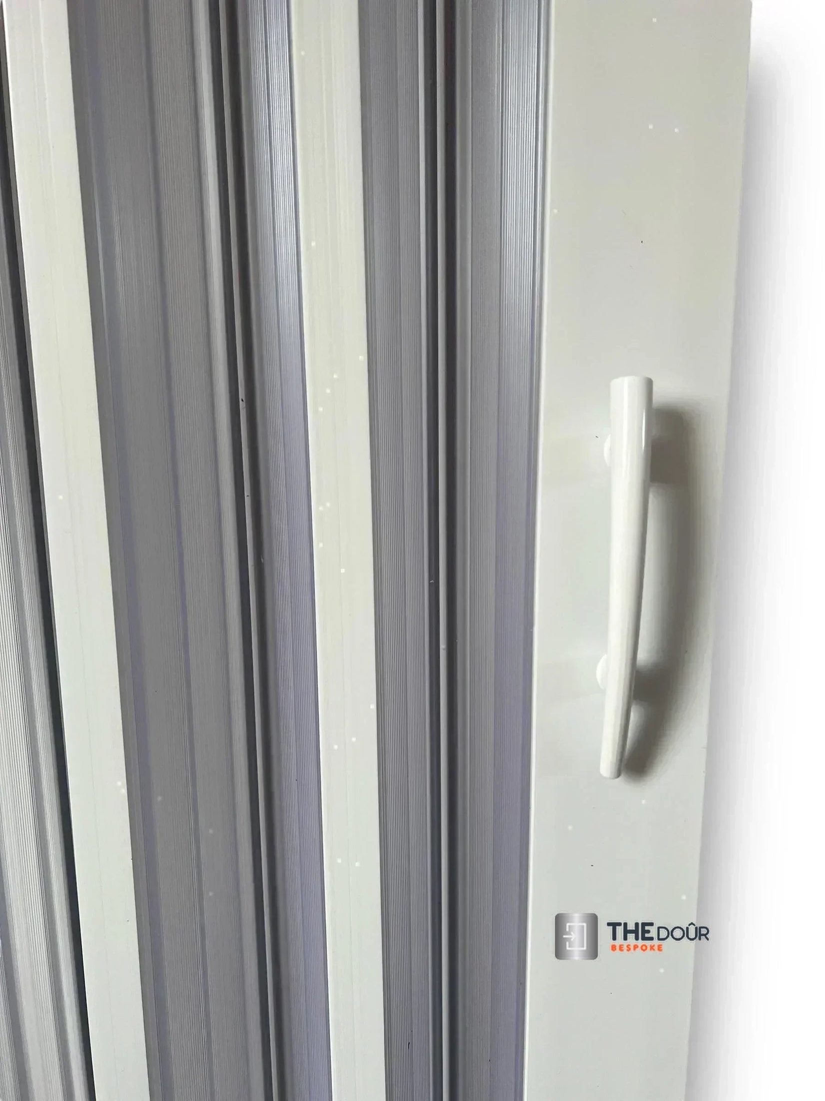 FLEXdoûr Folding PVC Bath Enclosure Doors - Central Opening, Corner Shower, 1500mm Height x 1700mm Adjustable Width | Made in Italy