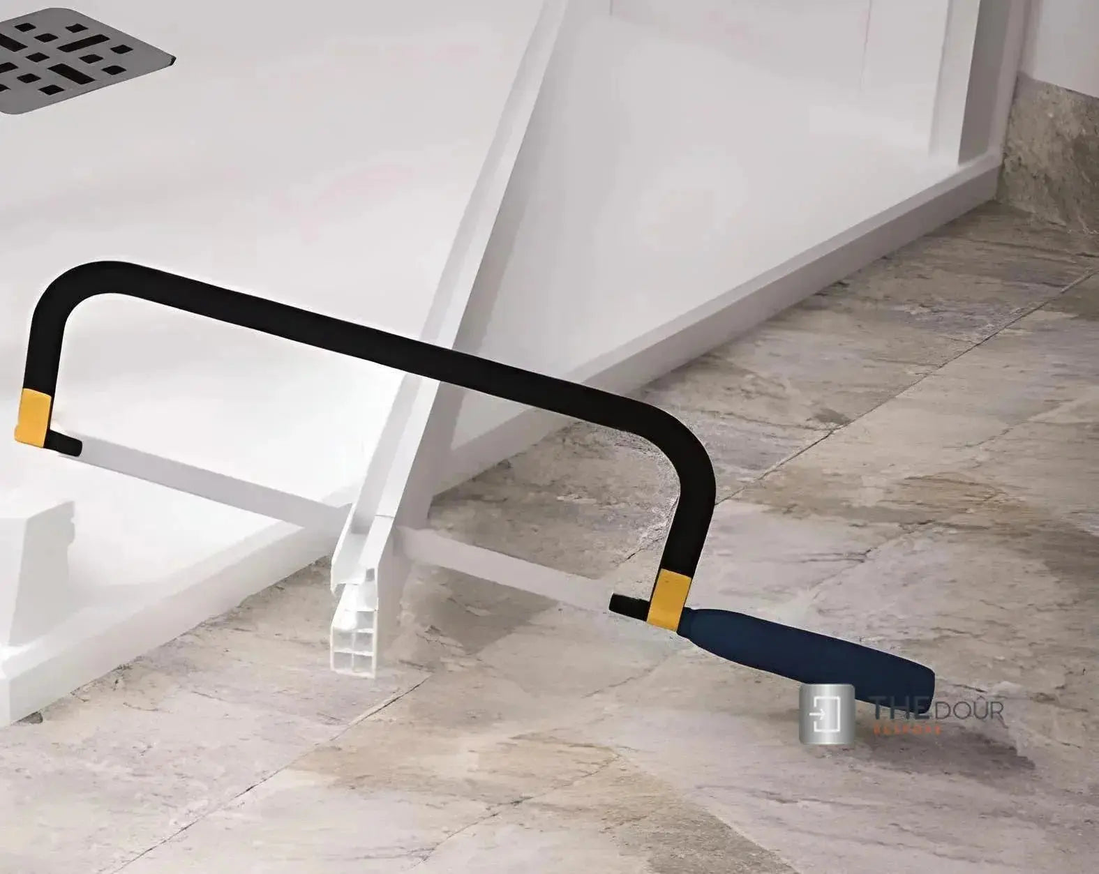 FLEXdoûr PVC Folding Shower Door with Side Opening 1850mm Height x Various Width THEdoûr Bespoke