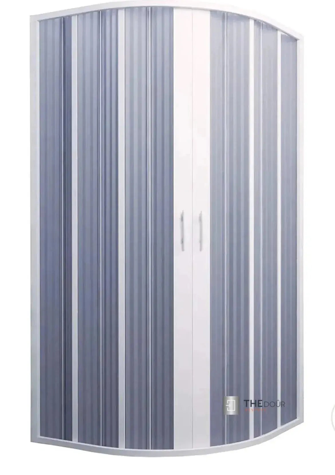 FLEXdoûr PVC Shower Door with Central Opening 1850mm Height x Various Width THEdoûr Bespoke