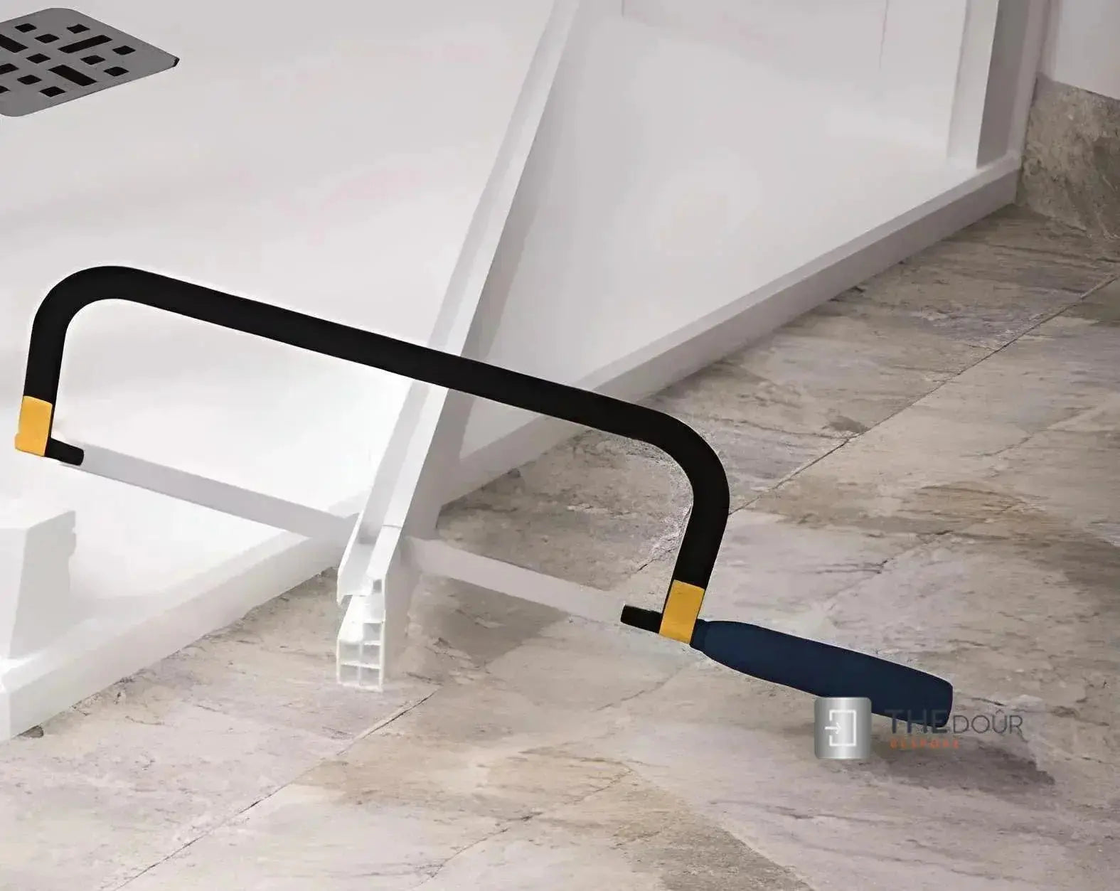 FLEXdoûr PVC Shower Door with Central Opening 1850mm Height x Various Width THEdoûr Bespoke