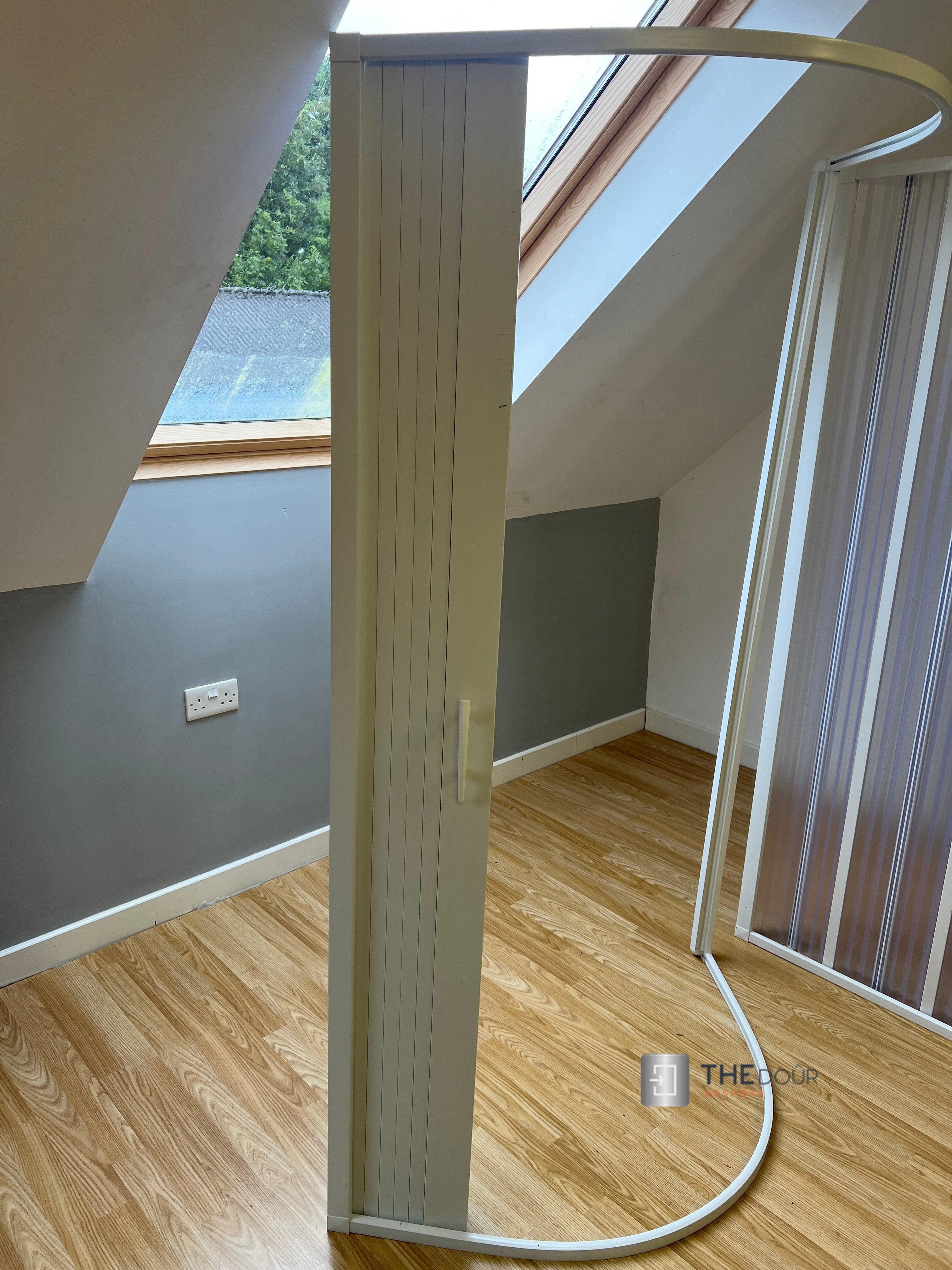 FLEXdoûr PVC Shower Door with Side Opening 1850mm Height x Reducible Width