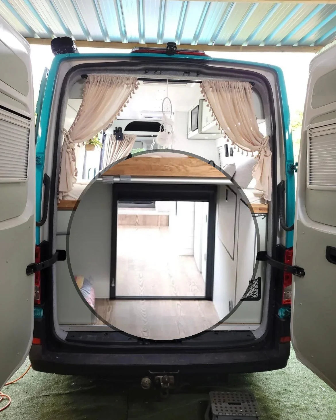 ROLdour Small Custom Made, Space Saving Horizontal or Vertical Sliding Door / Screen, Waterproof, Blackout in Lightweight Aluminium Frame