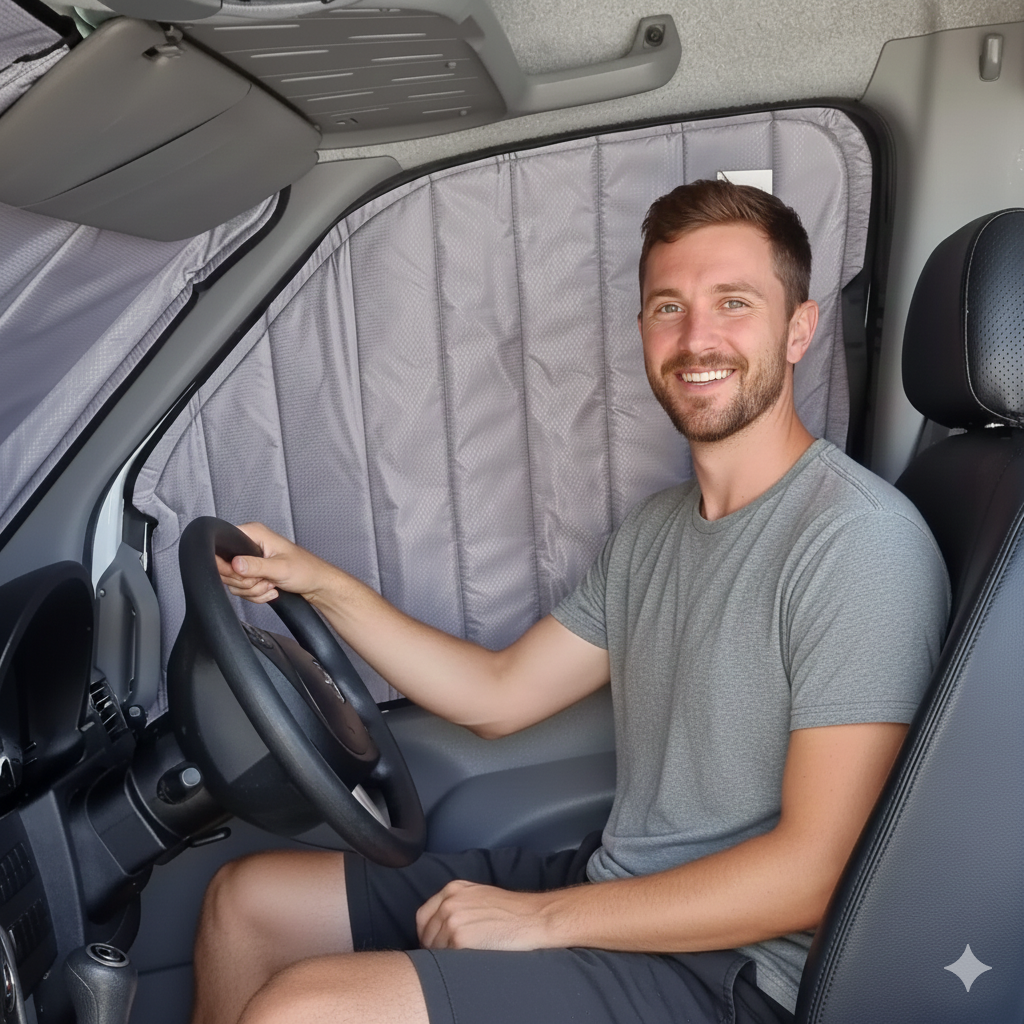 Mercedes Sprinter Magnetic Window Covers – Models (2019 – Current) | Insulated Blackout Privacy Sets