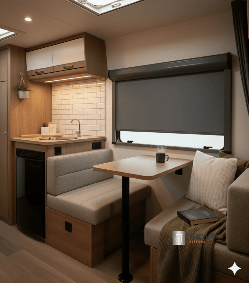 ROLdour Slimline Vertical 400mm up to 1500mm Wide x 400mm up to 1000mm tall, Retractable Roller Blackout or Mosquito Net Blinds Custom Made to Measure