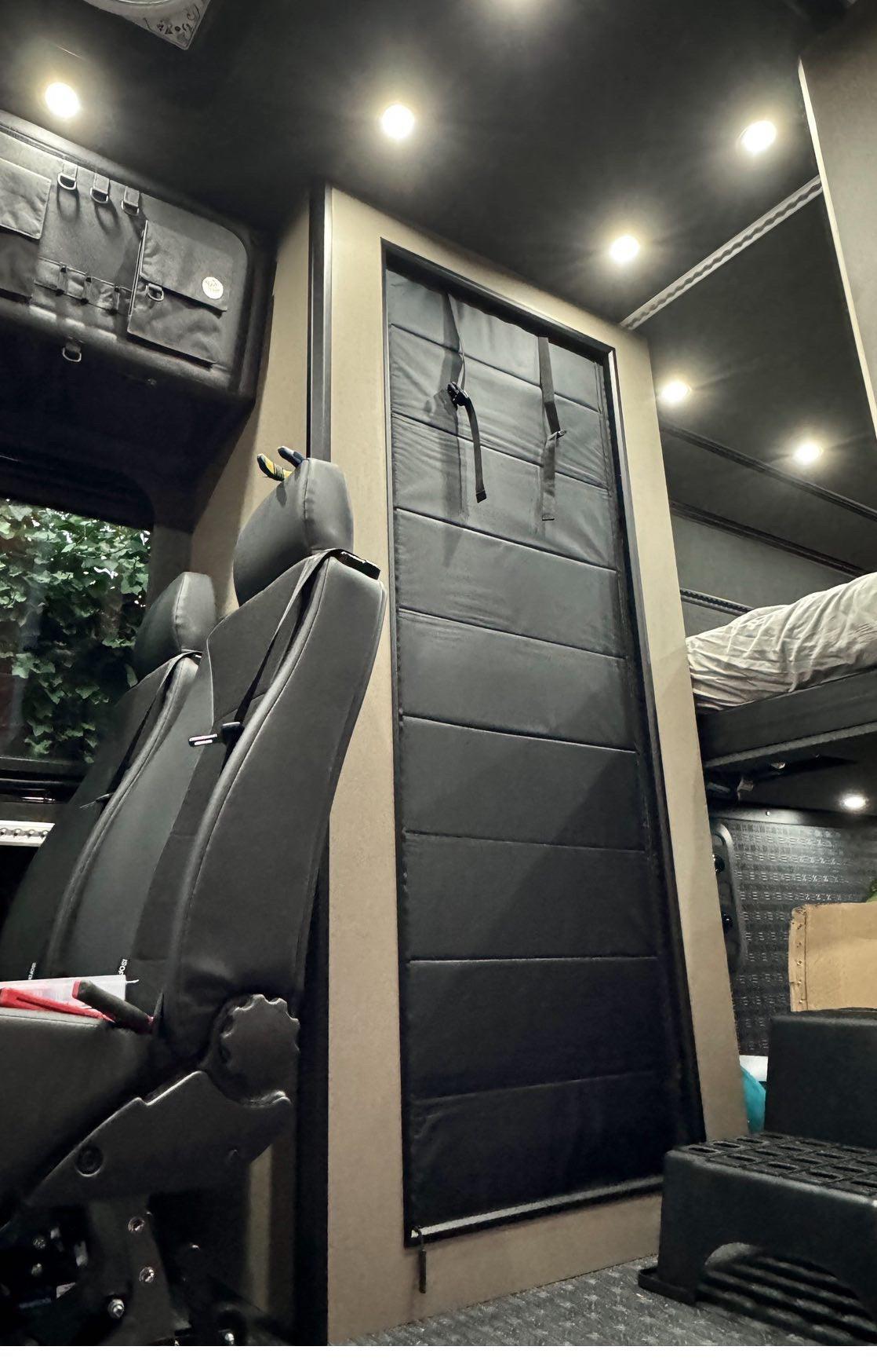 ZIPdoûr Shower Door 4x4 Camper Van / RV - Double Insulated Zip Close in Various Sizes