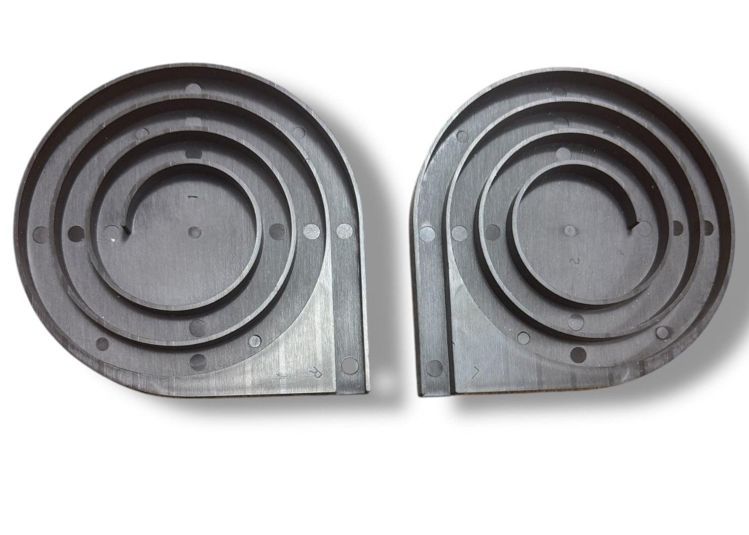 Tambour Door Spiral 1 x Pair 750mm Load for 8mm Thick Slats - TAMdoûr Universal