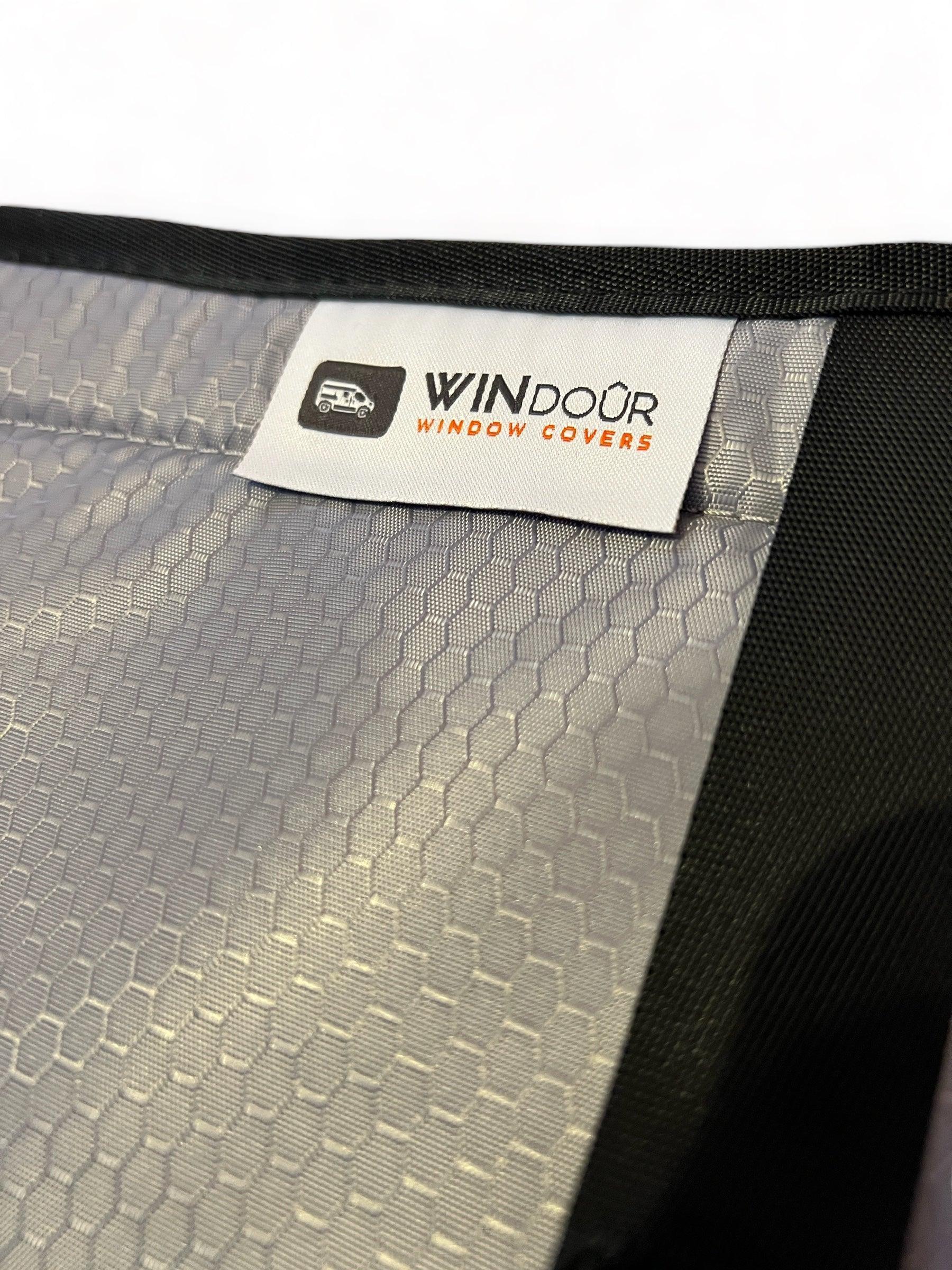 WINdoûr insulated Blackout Covers with Large Net Storage Pocket. Window Covers for Sprinter Rear Doors