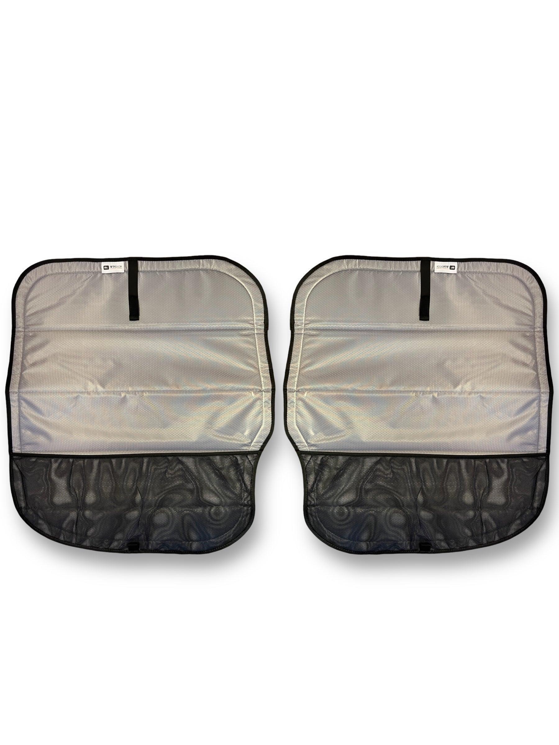 WINdoûr insulated Blackout Covers with Large Net Storage Pocket. Window Covers for Sprinter Rear Doors