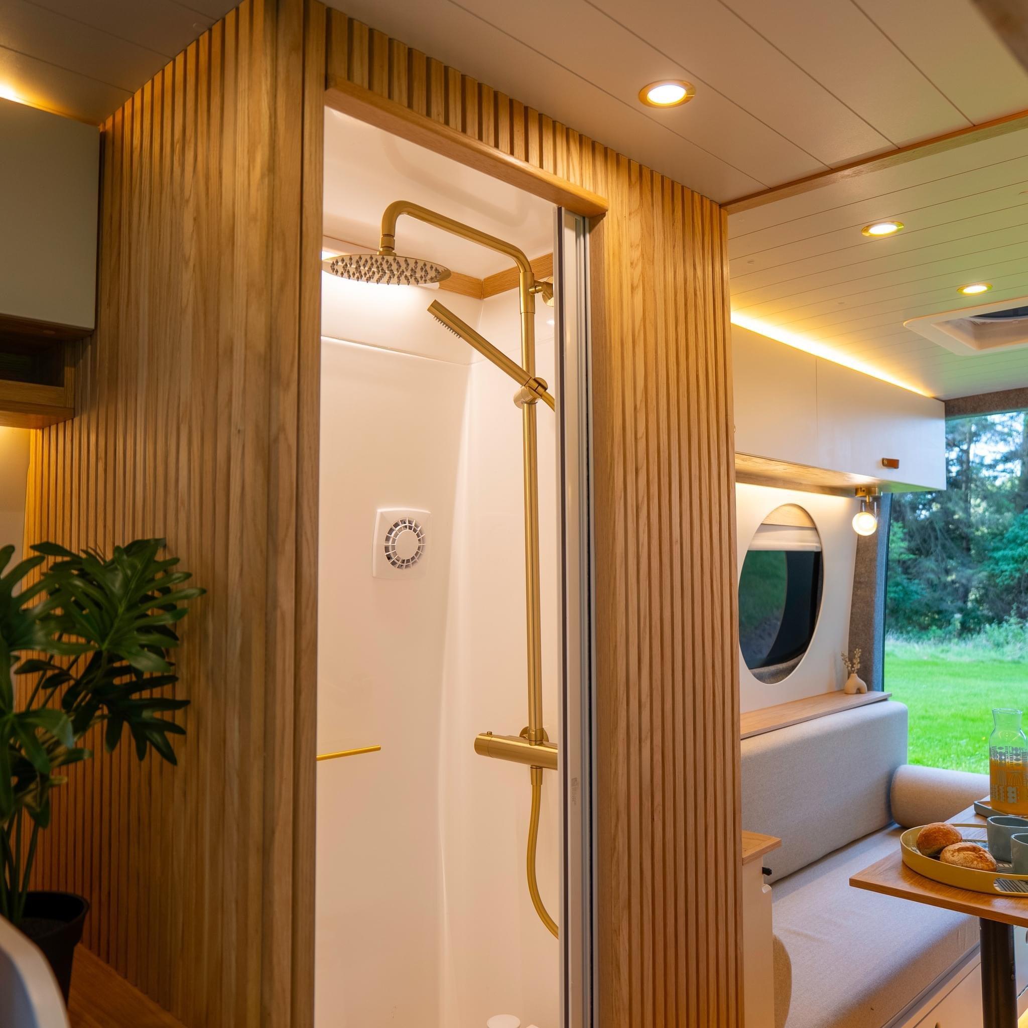 ROLdour Campervan / RV Shower Door 1500mm up to 2000mm Tall Custom Made to Measure