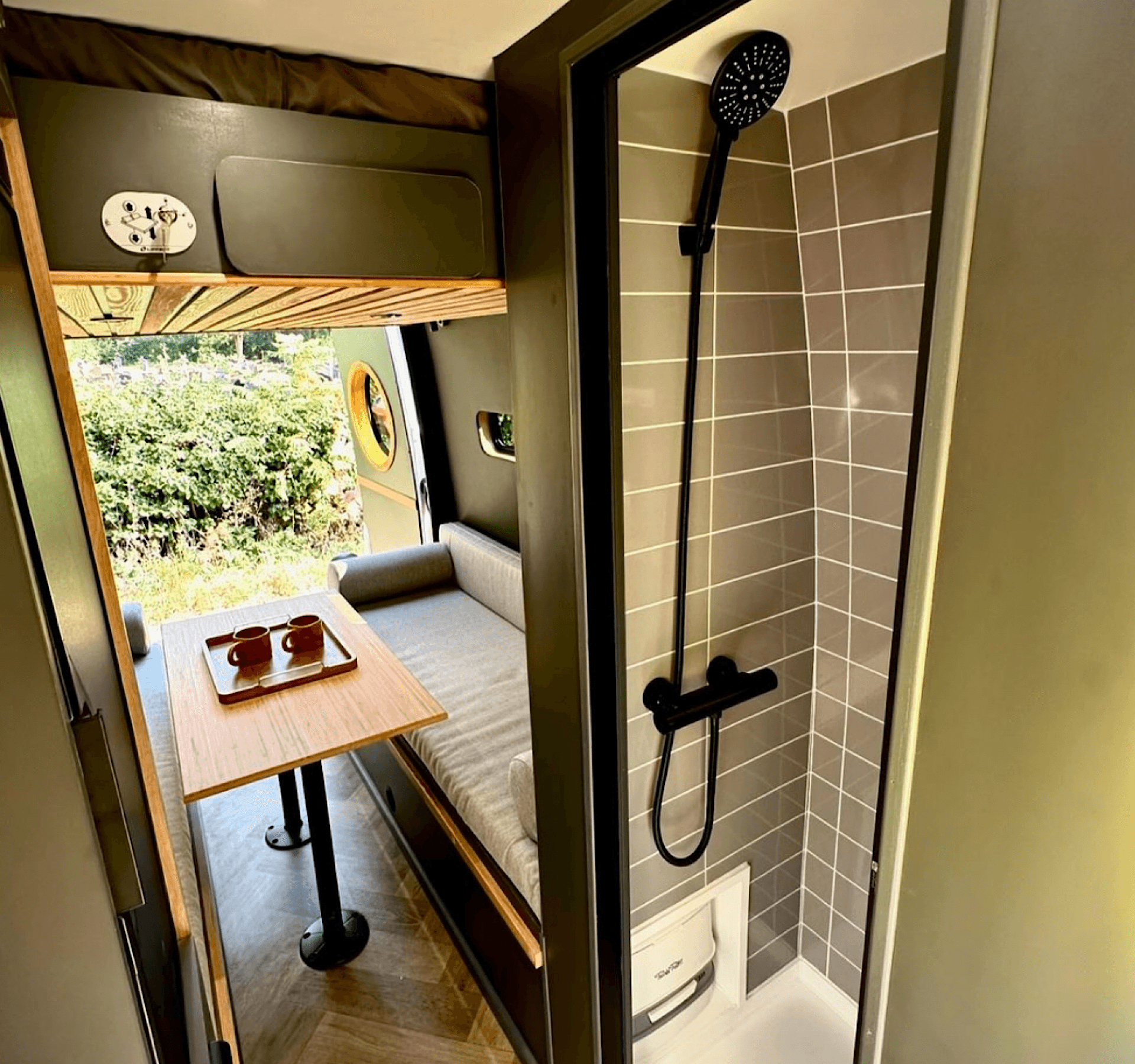 ROLdour Campervan / RV Shower Door 1500mm up to 2000mm Tall Custom Made to Measure