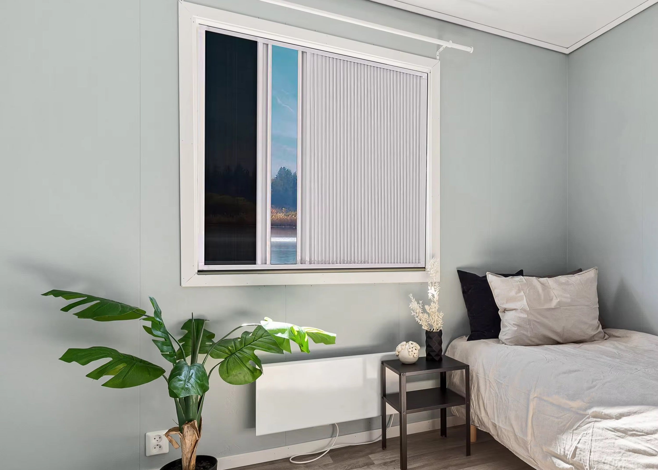 WINdoûr Custom Made Duo Pleated Honeycomb Insulated Blackout Blind or Mosquito/Fly Net Magnetic