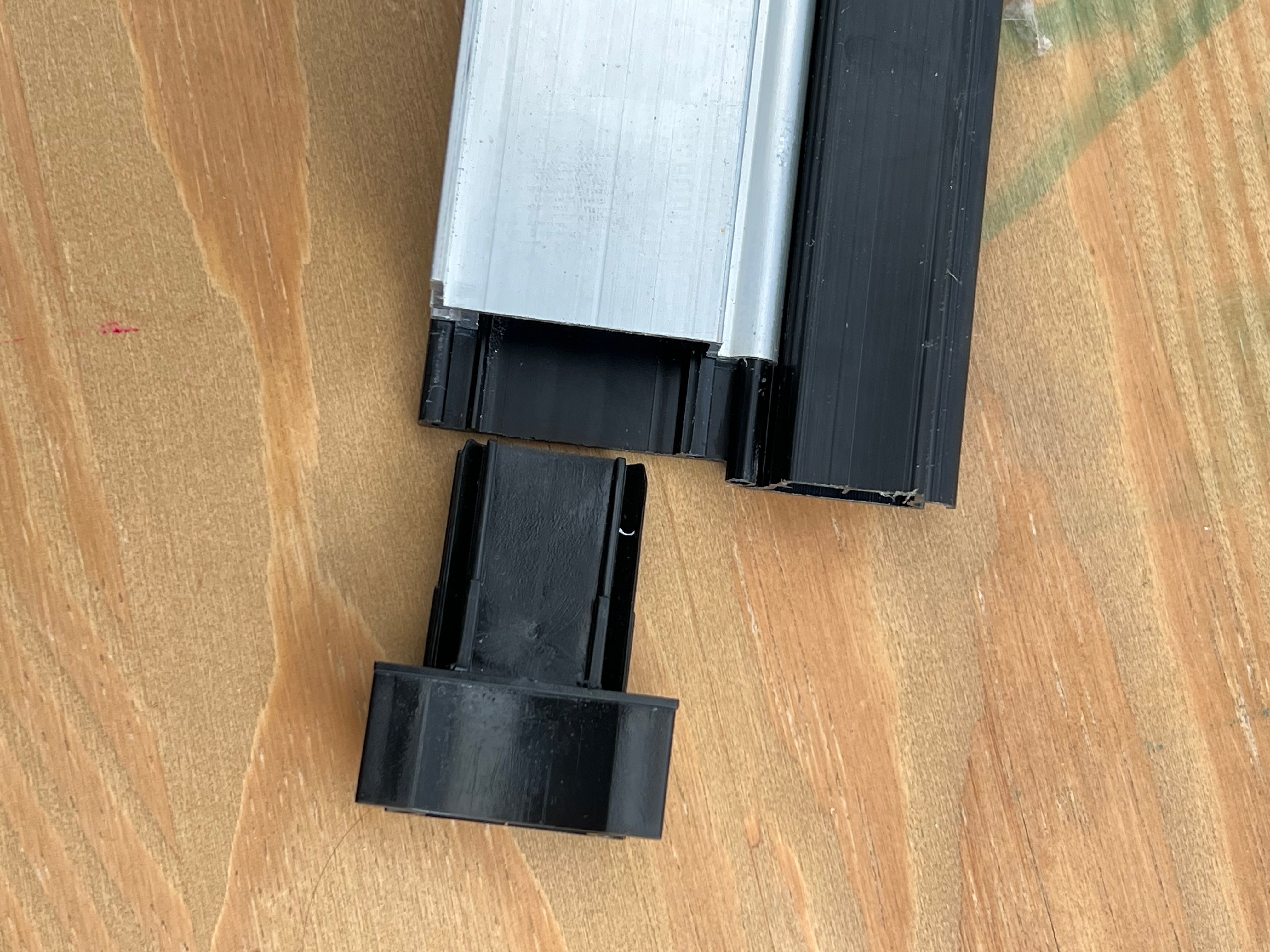 TAMdoûr Tambour Door Kit Cut 1850mm x 700mm with Flex Track for Straight Slide with 90 degree turn or Curved Close Finish