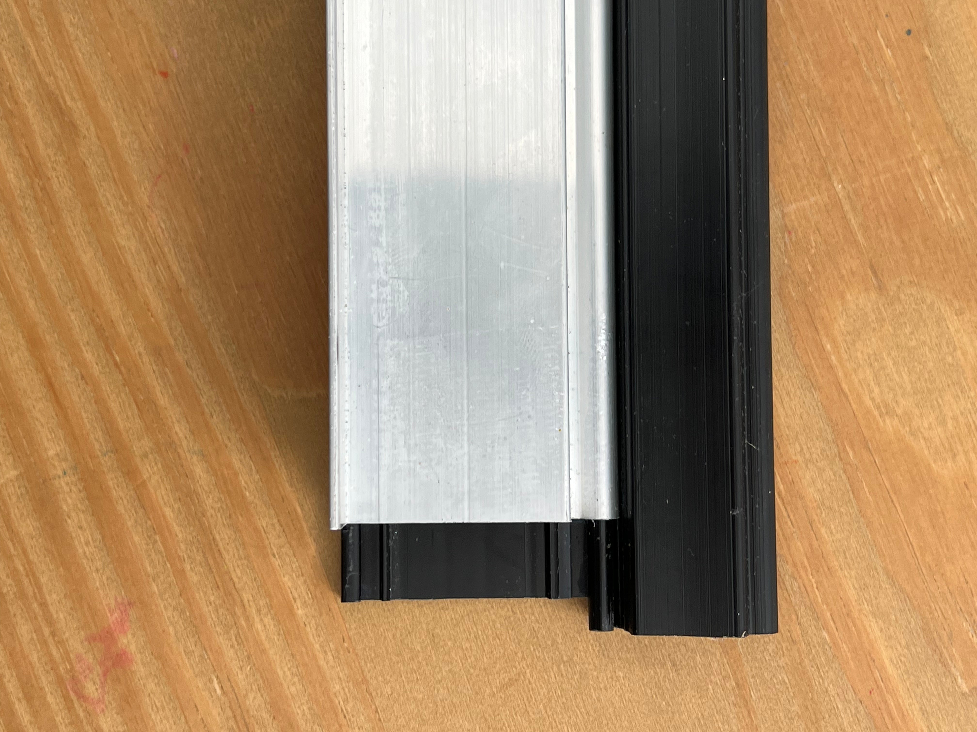 TAMdoûr Tambour Door Kit Cut 1850mm x 700mm with Flex Track for Straight Slide with 90 degree turn or Curved Close Finish