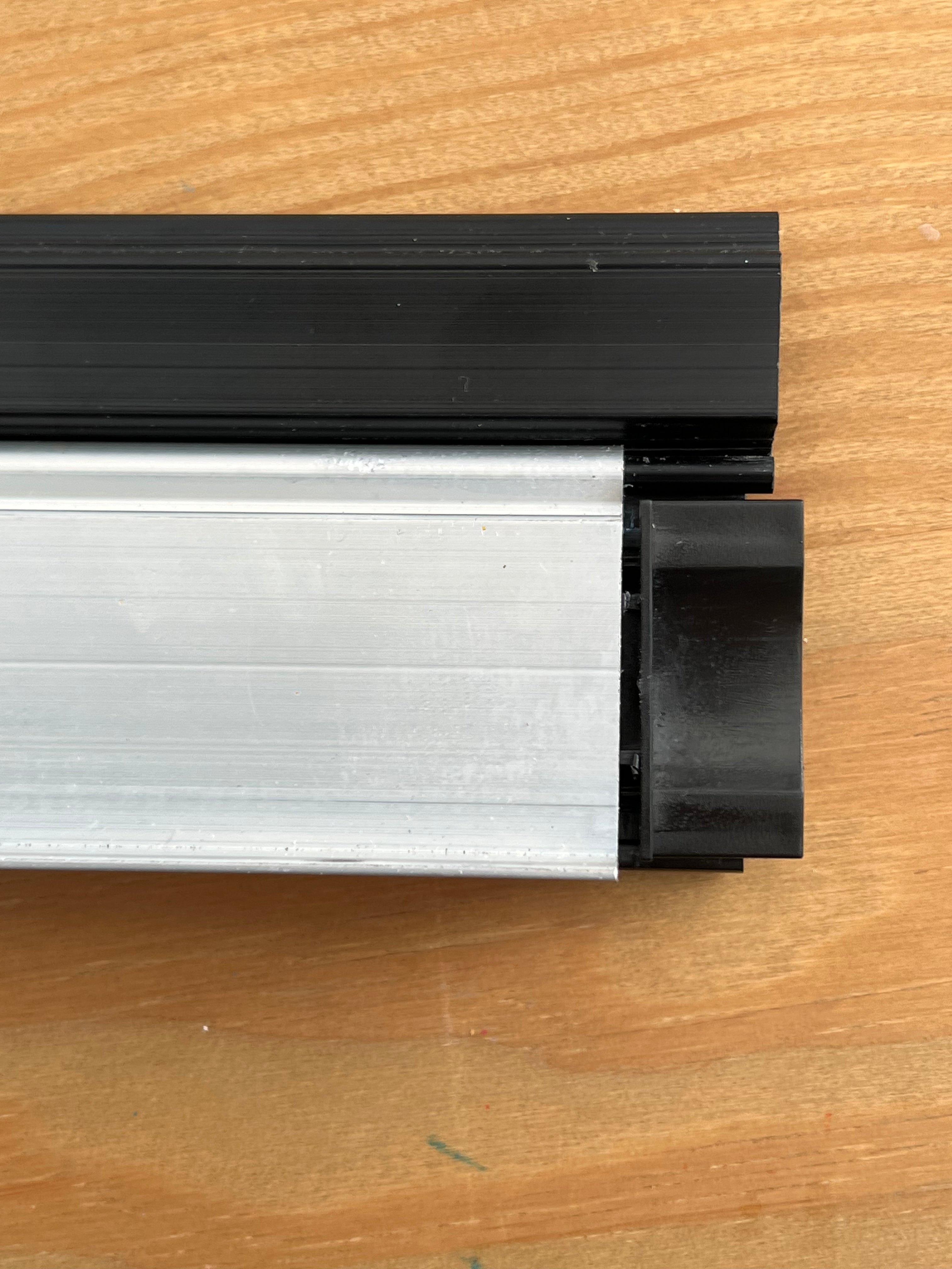 TAMdoûr Tambour Door Kit Cut 1850mm x 700mm with Flex Track for Straight Slide with 90 degree turn or Curved Close Finish