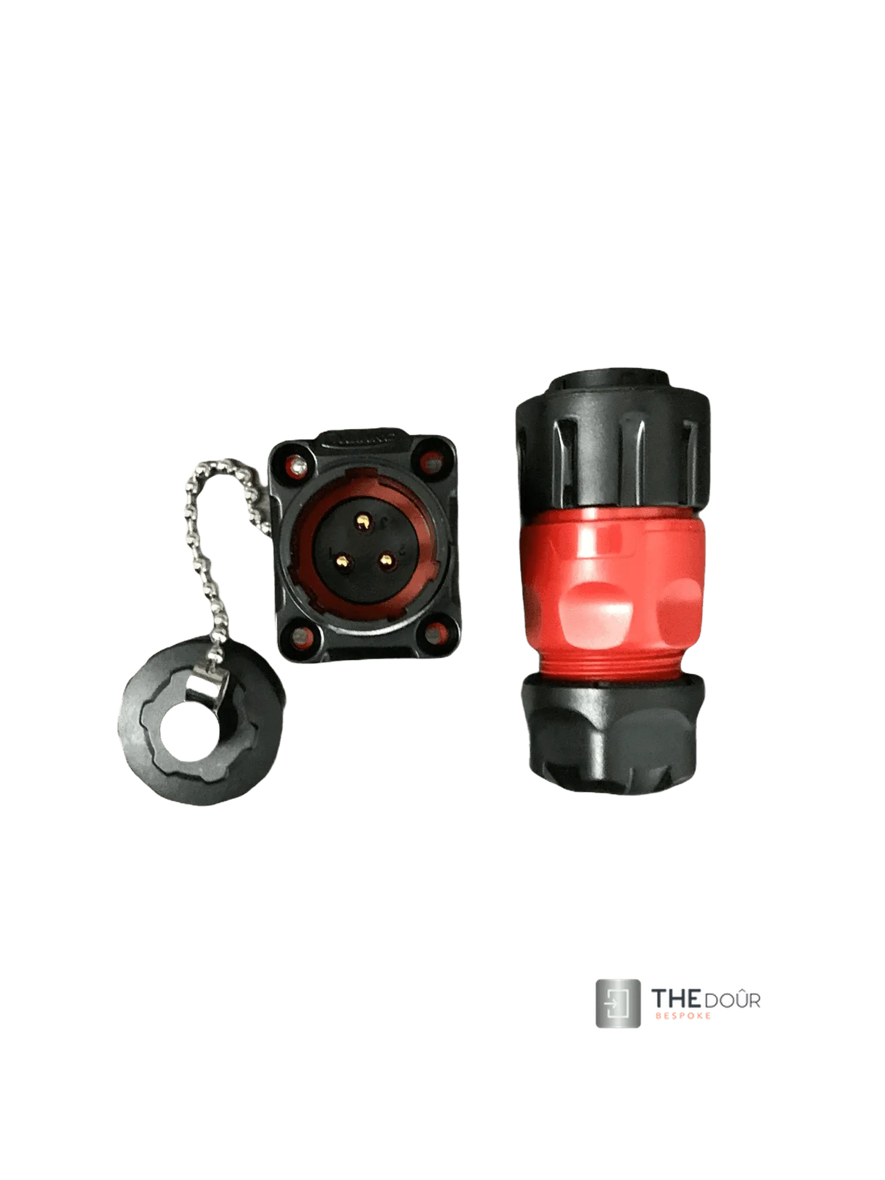 IP67 COMPACT Surface Mounted 240v Electric Hookup Red & Black THEdoûr Bespoke