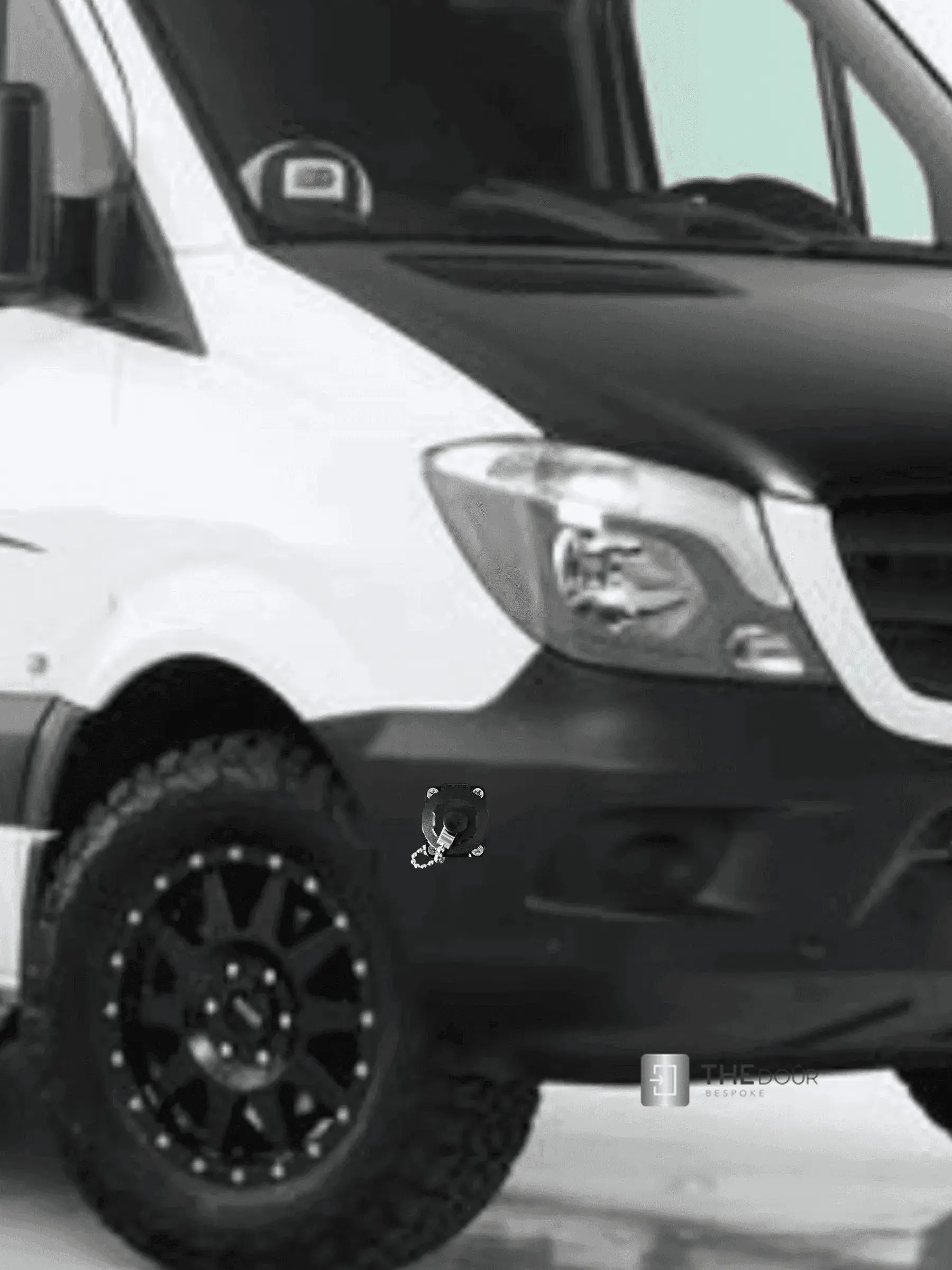 IP67 COMPACT Surface Mounted 240v Electric Hookup Red & Black THEdoûr Bespoke