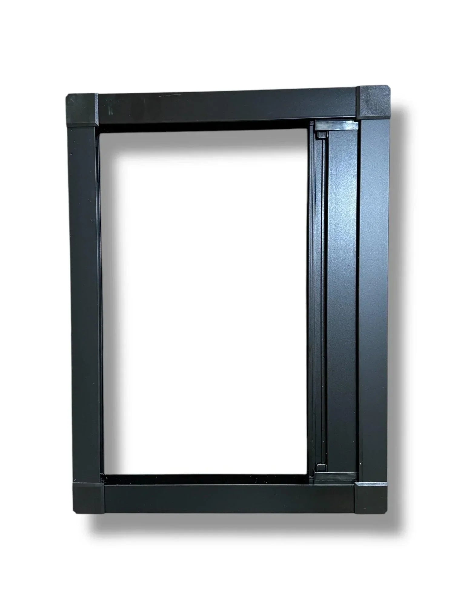 ROLdour – Maßanfertigung. Bestellen Sie jede Patronenlänge in mm bis max. 2000 mm x jede Schienenlänge in mm bis max. 1000 mm (Gesamtgröße bis zu den Außenkanten des Rahmens).