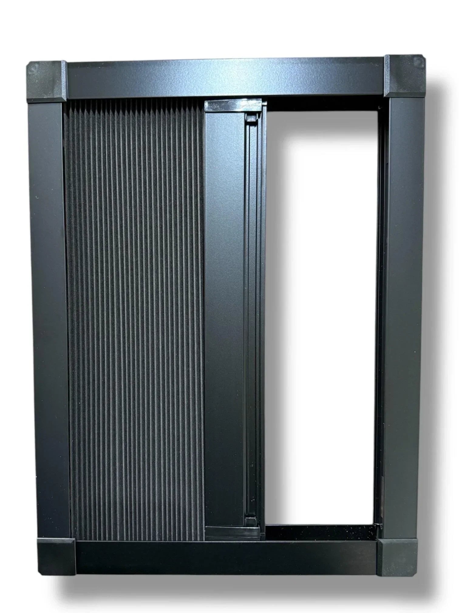 ROLdour – Maßanfertigung. Bestellen Sie jede Patronenlänge in mm bis max. 2000 mm x jede Schienenlänge in mm bis max. 1000 mm (Gesamtgröße bis zu den Außenkanten des Rahmens).