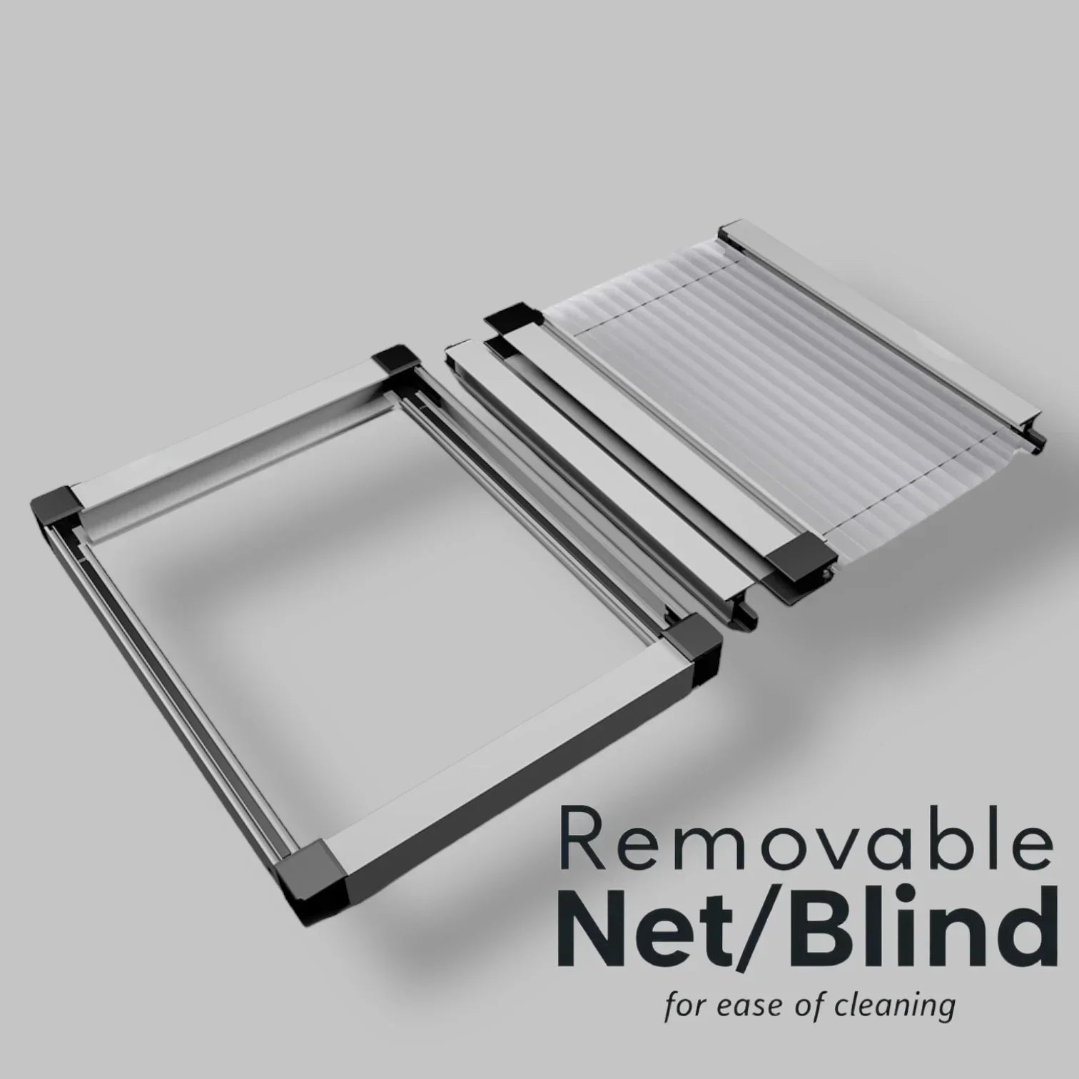 WINdoûr Custom Made Pleated Honeycomb Insulated Blackout Blind OR Net 500mm - 999mm Tall x 500mm up to 999mm Wide