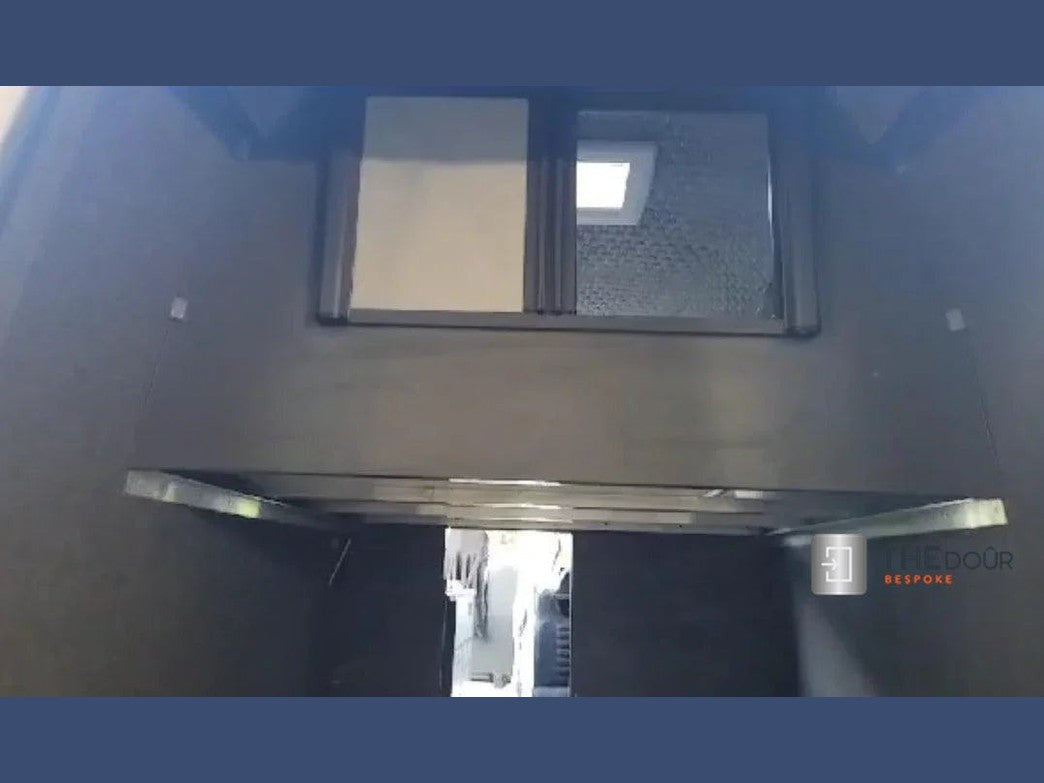 ROLdour Slimline Blind Small Size Double Slide Made to Measure Complete Blackout Blind & Net / Screen