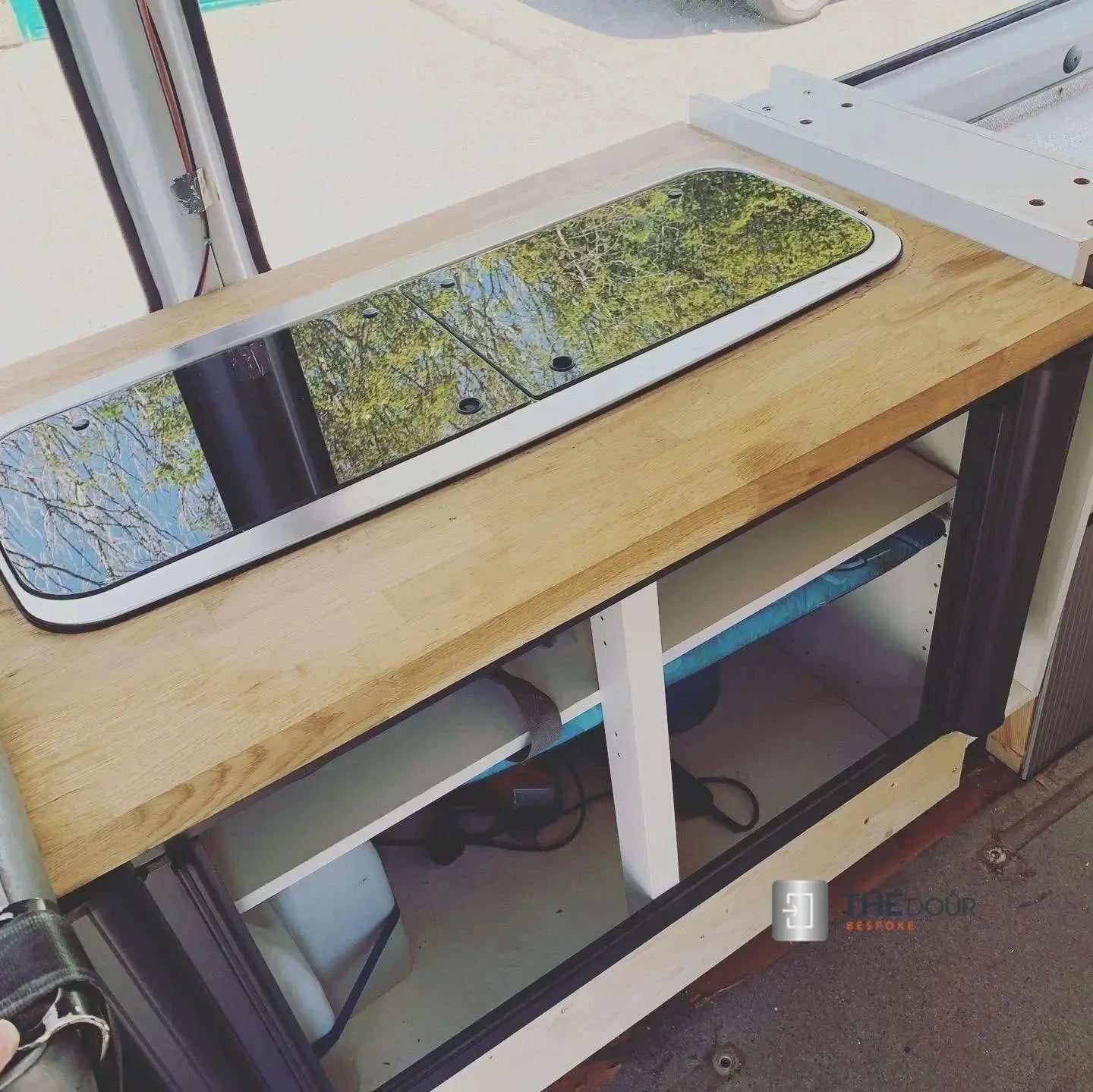 ROLdour Bespoke Large Double Slide Made to Measure Complete Blackout Blind & Net / Screen TAMdour