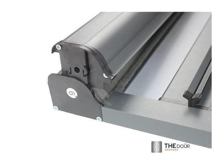 ROLdour Slimline Blind Small Size Double Slide Made to Measure Complete Blackout Blind & Net / Screen