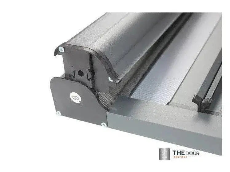 ROLdour Bespoke Large Double Slide Made to Measure Complete Blackout Blind & Net / Screen TAMdour