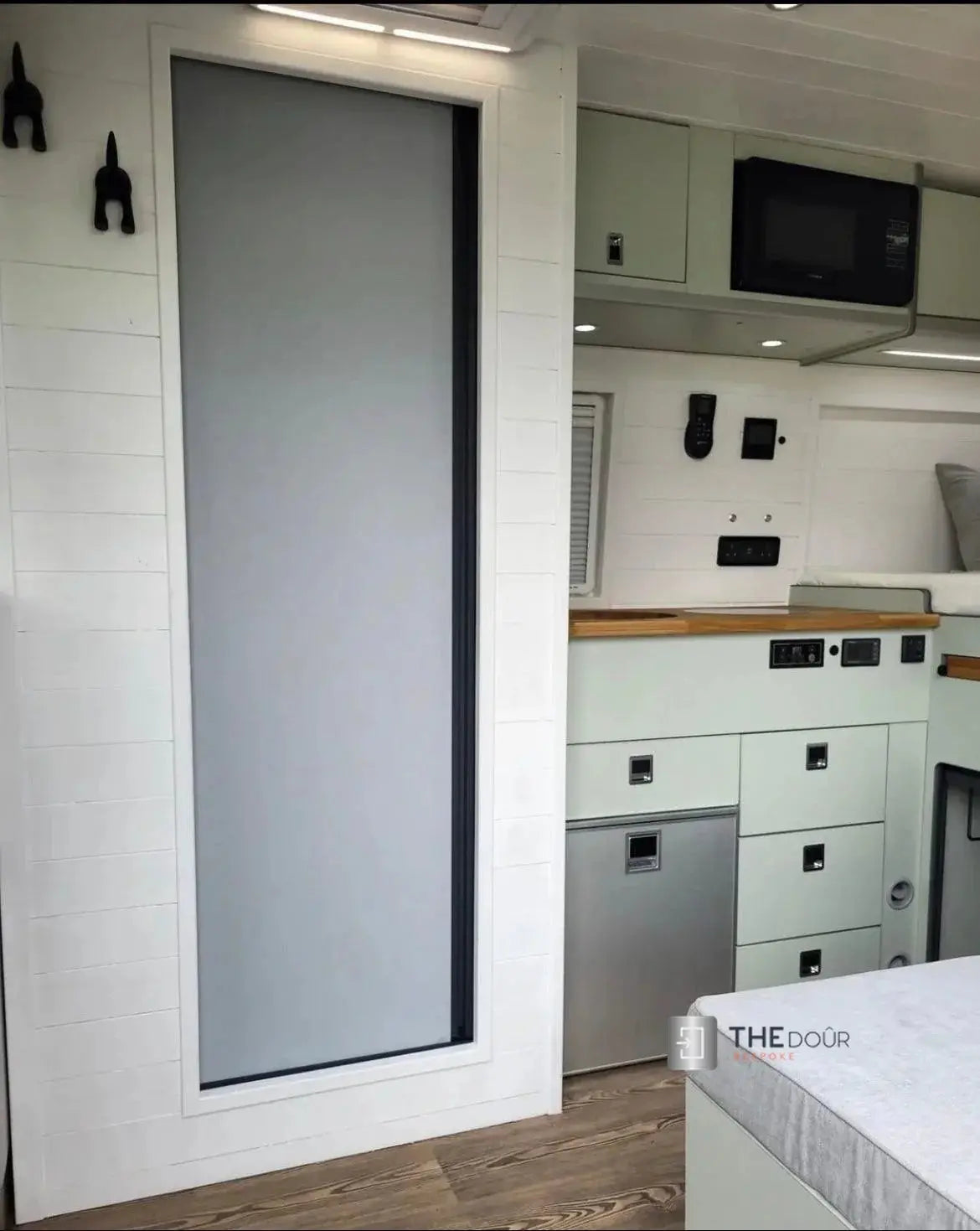 ROLdoûr Bespoke - VANZ ADVENTURE Shower Cubicle Door & Under Bed Garage/Hatch Door Kit THEdoûr Bespoke