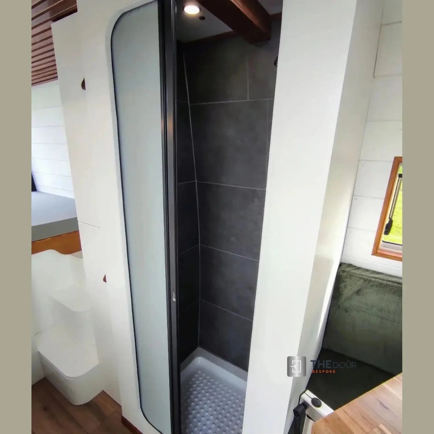 ROLdour Campervan / RV Shower Door PRE MADE 1700mm Tall x 1000mm Self Cut Width THEdoûr Bespoke