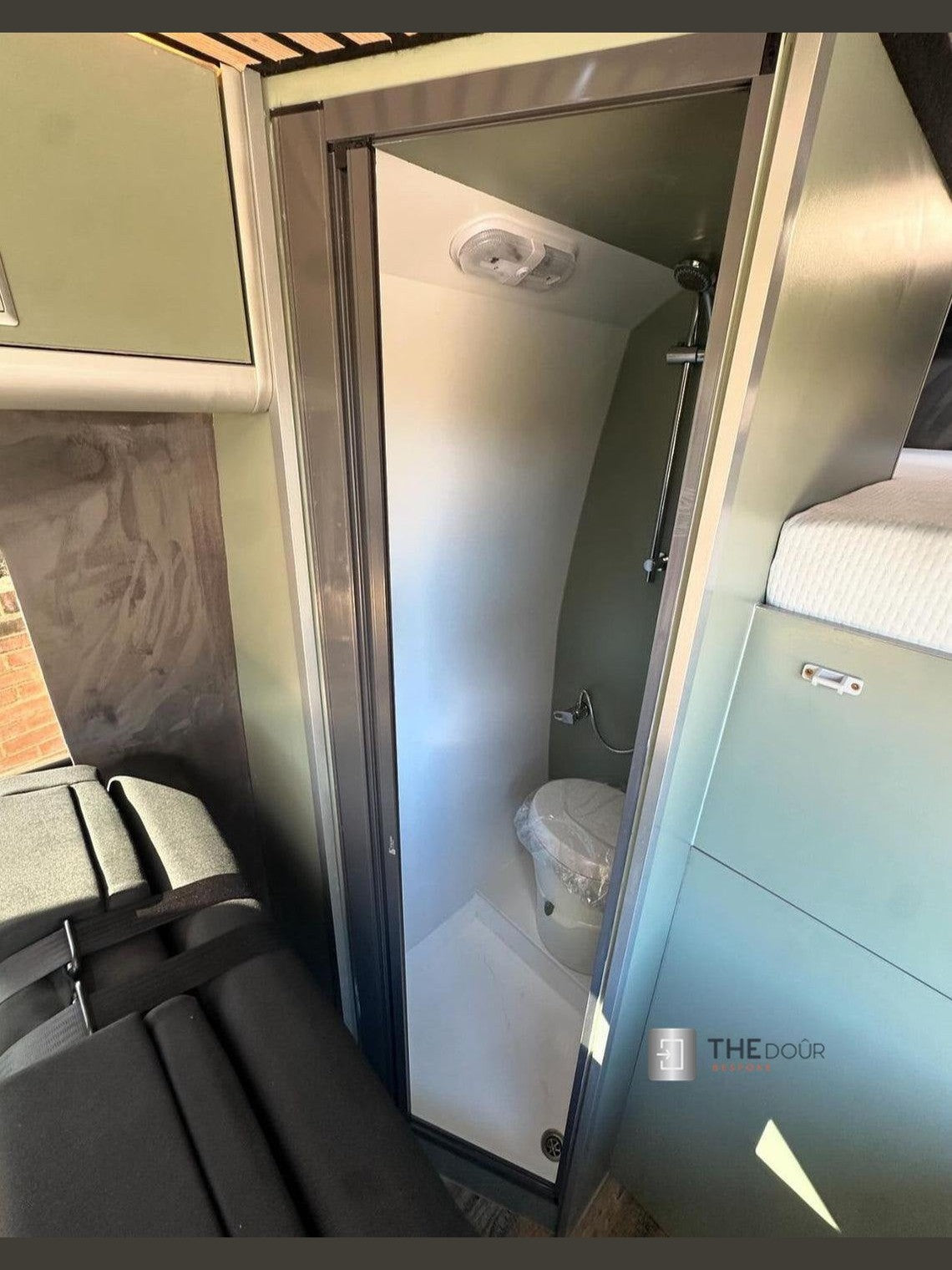 ROLdour Campervan / RV Shower Door PRE MADE 1700mm Tall x 1000mm Self Cut Width