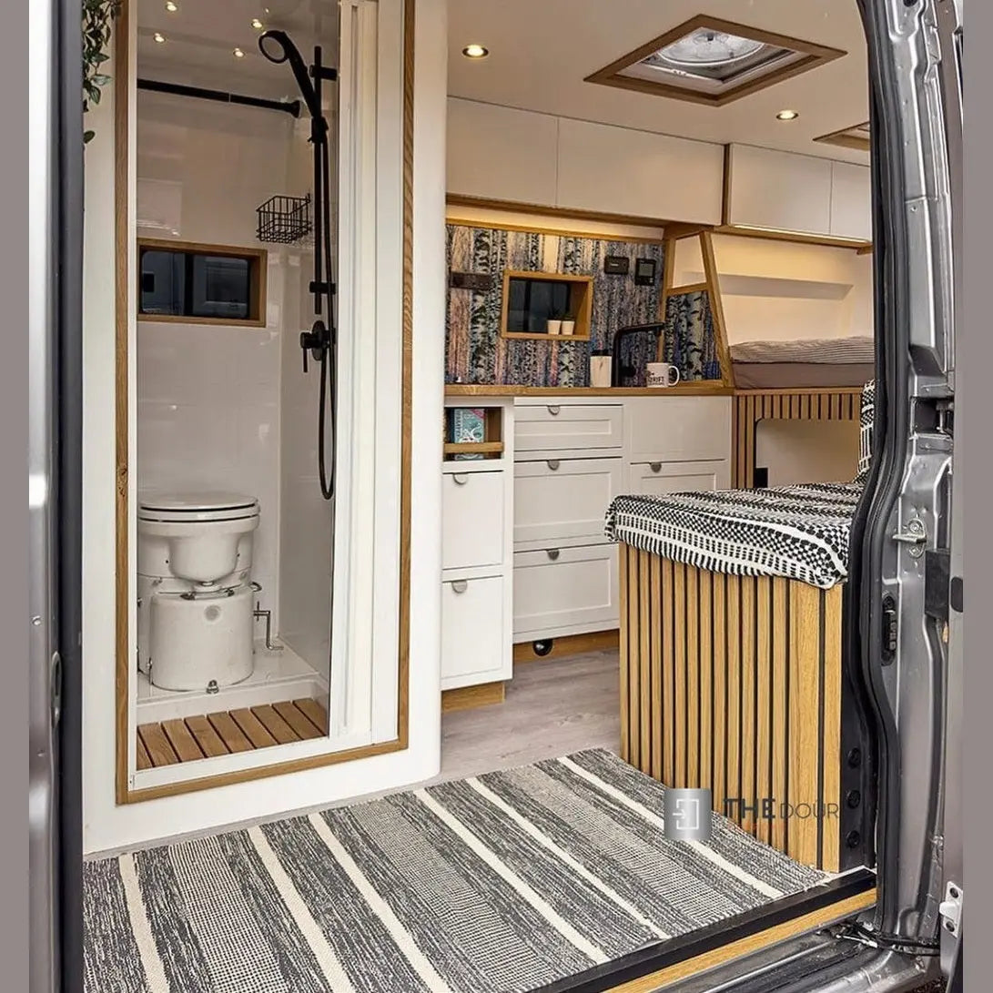 ROLdour Campervan / RV Shower Door PRE MADE 1700mm Tall x 1000mm Self Cut Width THEdoûr Bespoke