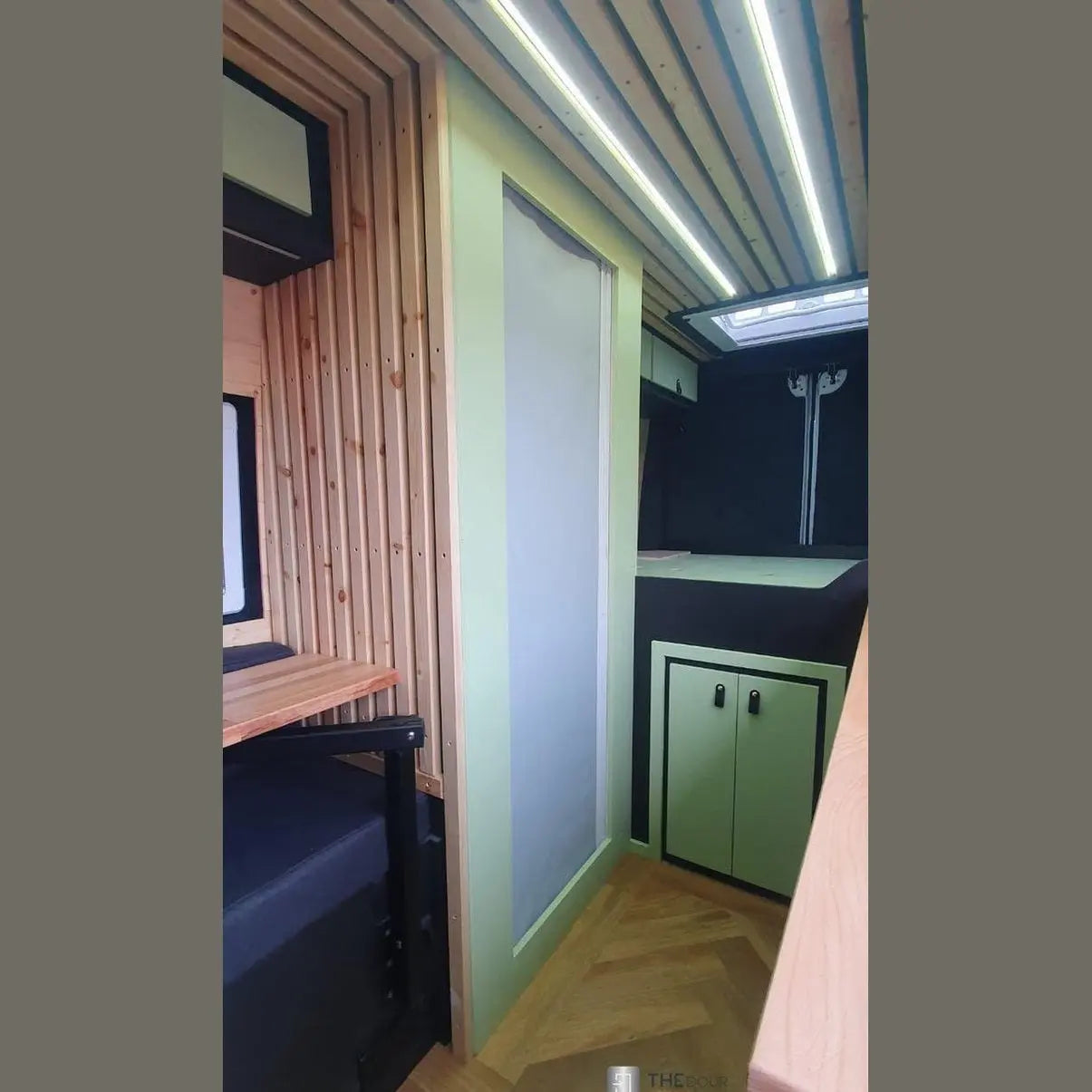 ROLdour Campervan / RV Shower Door PRE MADE 1750mm Tall x 1000mm Self Cut Width THEdoûr Bespoke
