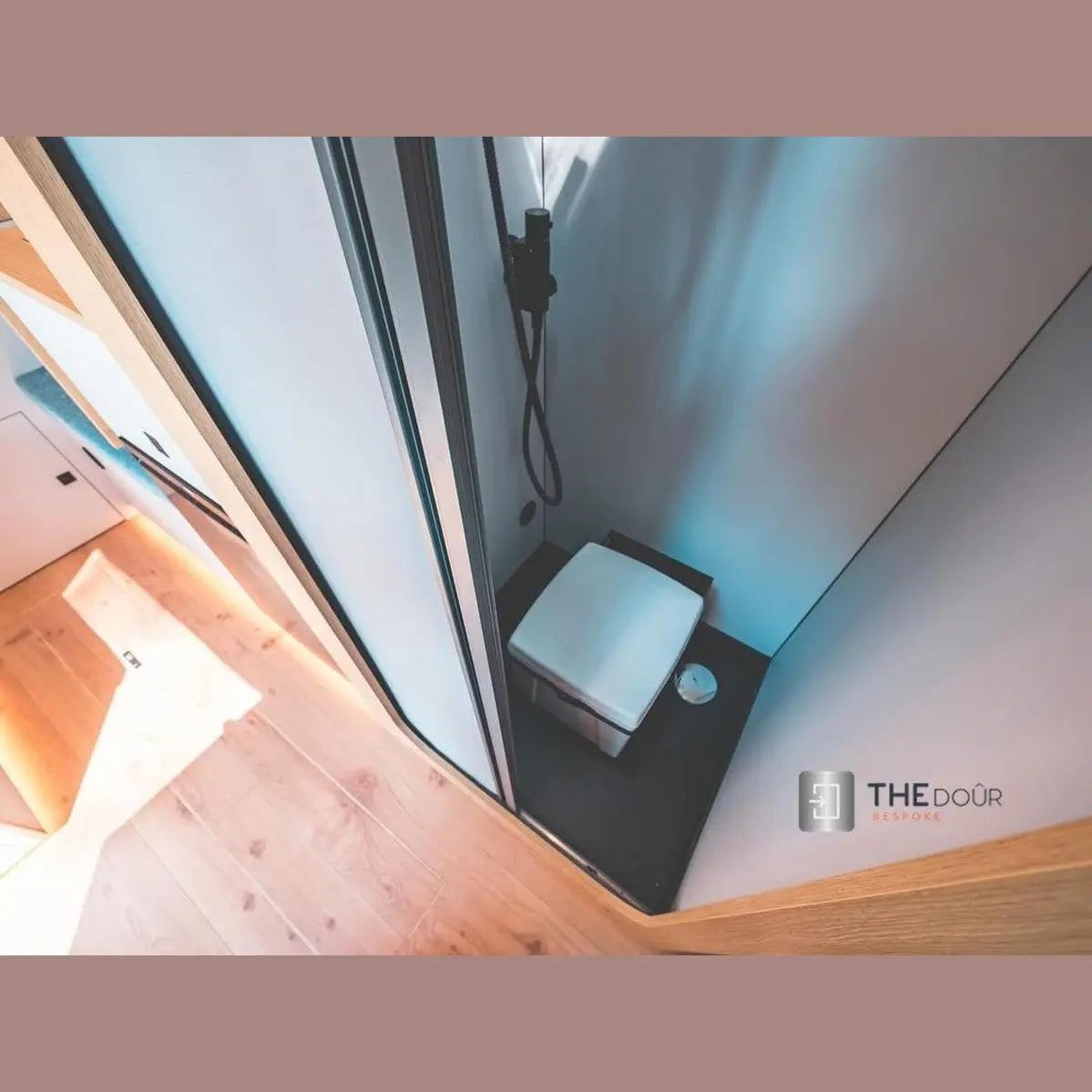 ROLdour Campervan / RV Shower Door PRE MADE 1750mm Tall x 1000mm Self Cut Width THEdoûr Bespoke