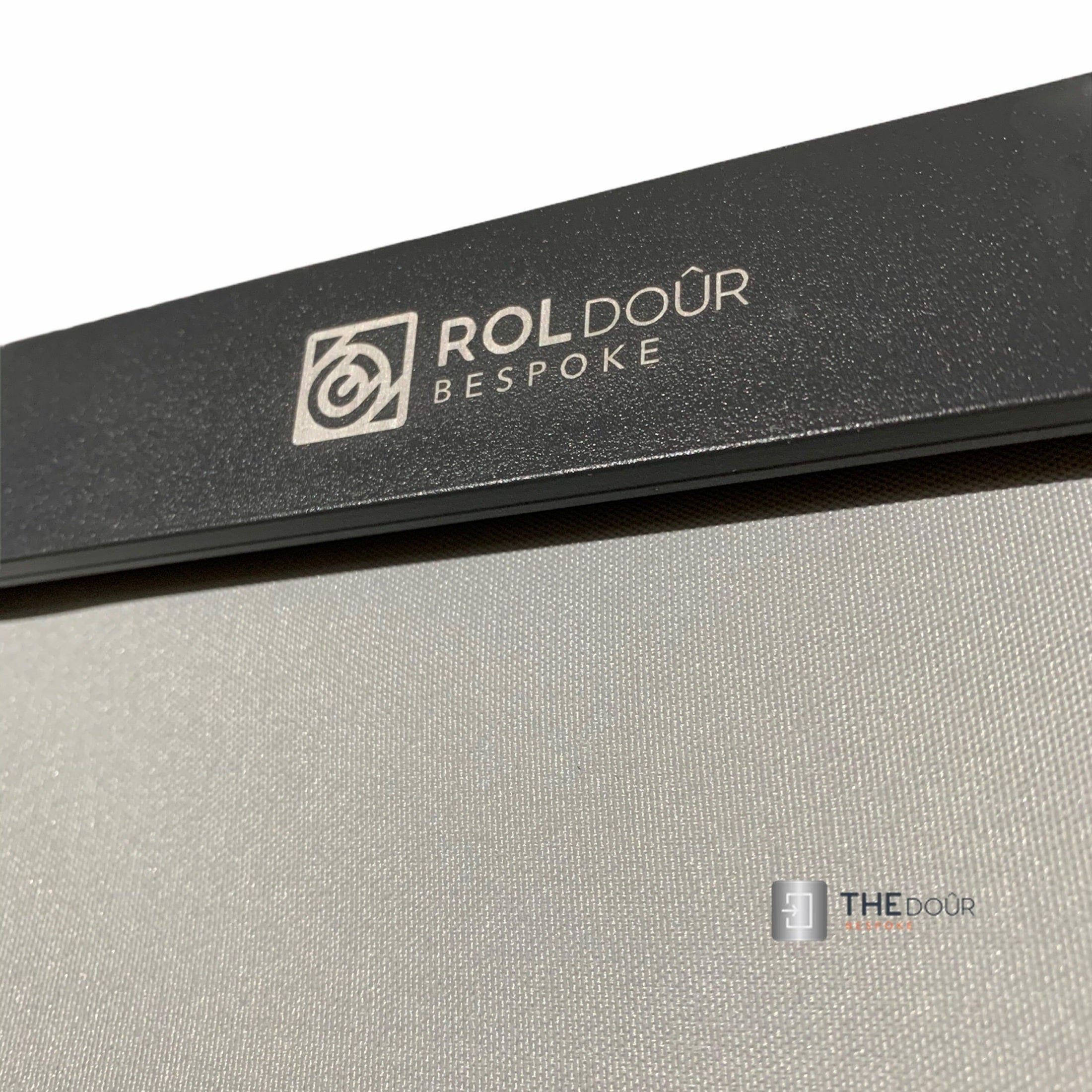 ROLdour Gloss Black Intrekbare waterdichte camper, RV Douchedeur kit Tambour Alternative