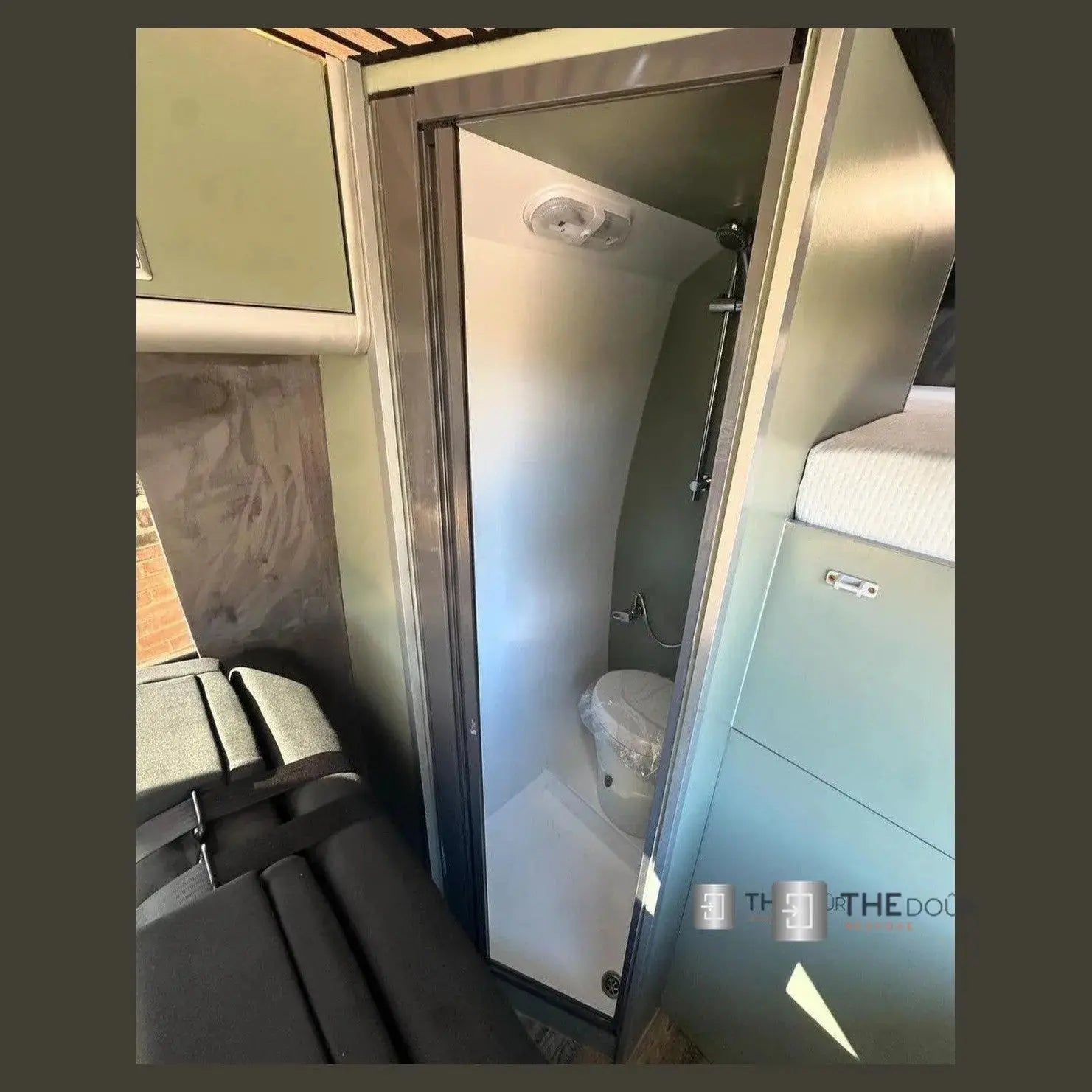 ROLdour Campervan / RV Shower Door PRE MADE 1800mm Tall x 1000mm Self Cut Width THEdoûr Bespoke