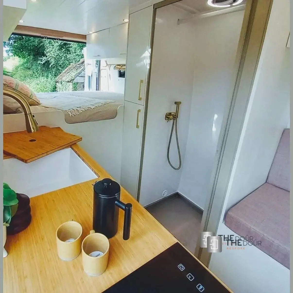 ROLdour Campervan / RV Shower Door PRE MADE 1800mm Tall x 1000mm Self Cut Width THEdoûr Bespoke