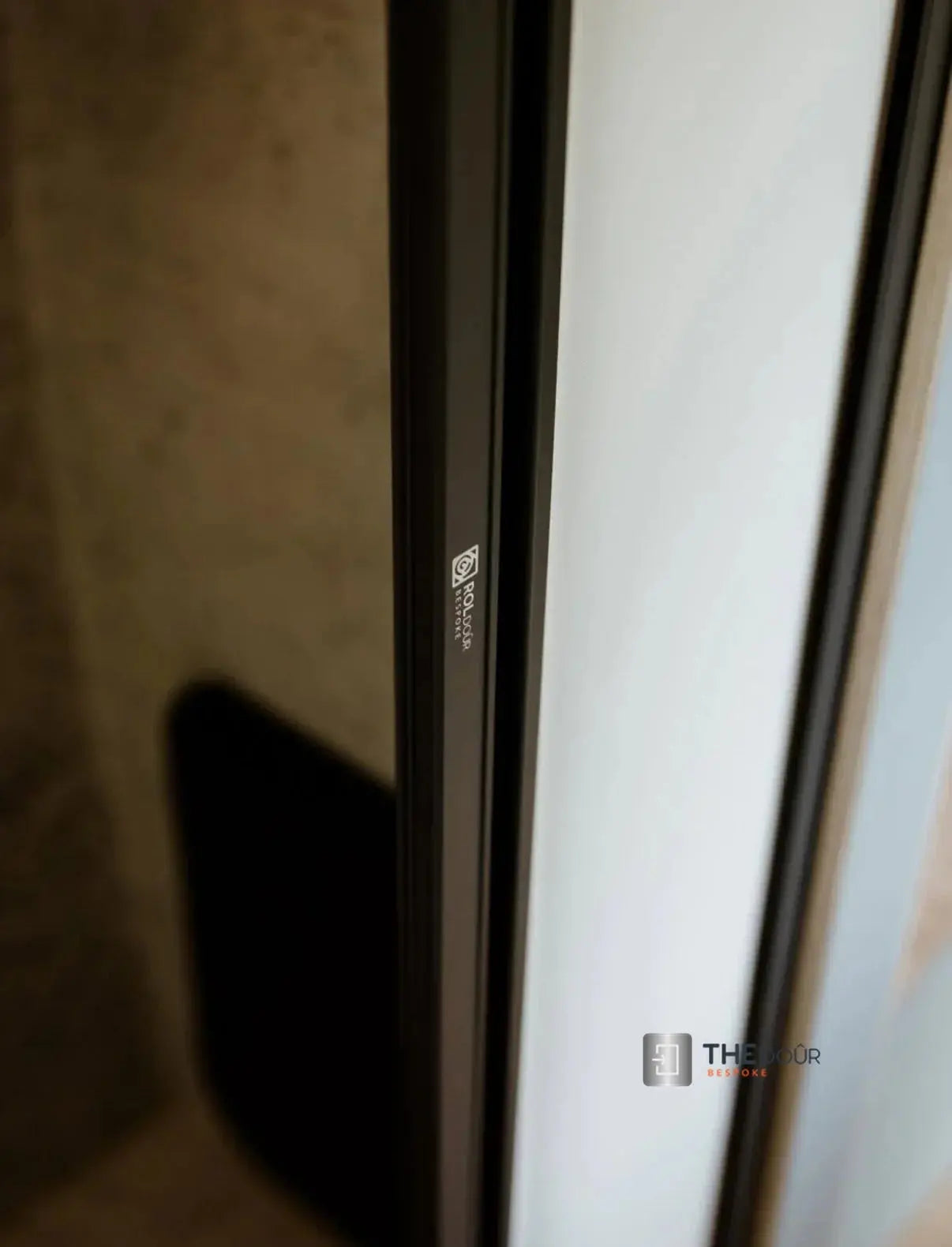 ROLdour Dark Grey Retractable Waterproof Campervan, RV Shower door kit Tambour Alternative THEdoûr Bespoke