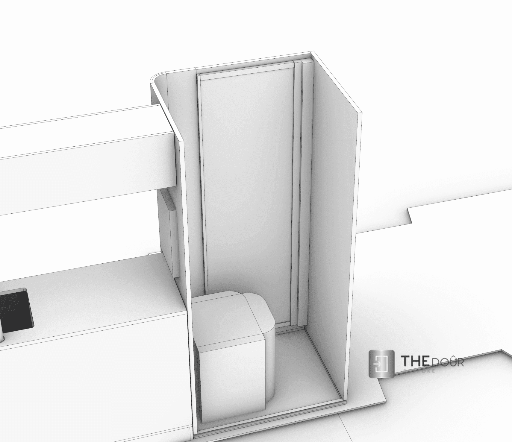ROLdour – Maßanfertigung. Bestellen Sie jede Patronenlänge in mm bis max. 2000 mm x jede Schienenlänge in mm bis max. 1000 mm (Gesamtgröße bis zu den Außenkanten des Rahmens).