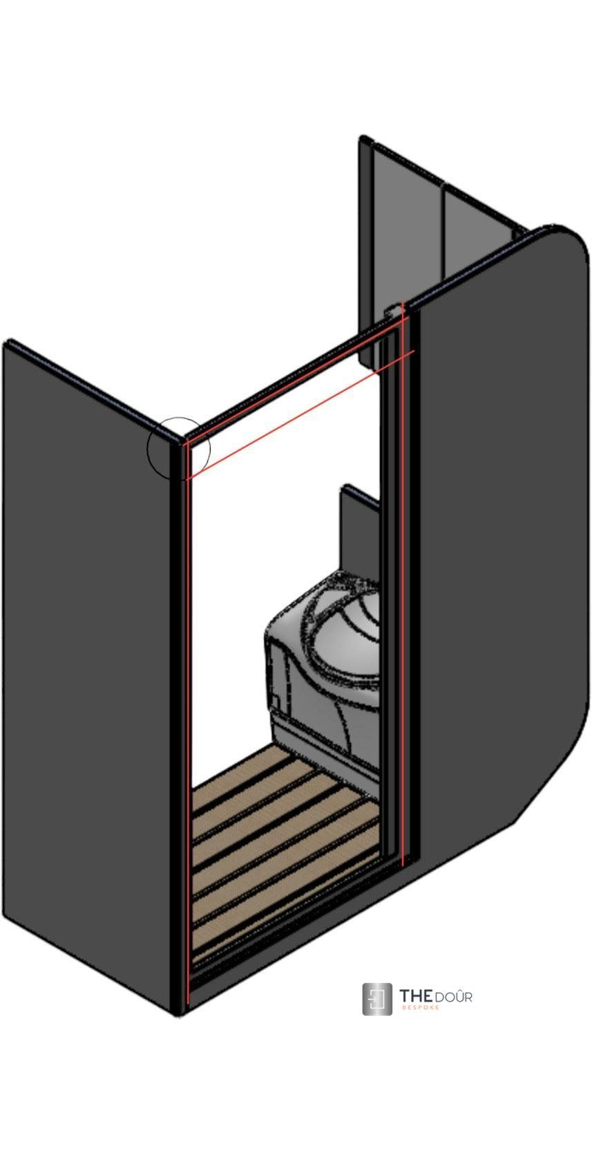 ROLdour – Maßanfertigung. Bestellen Sie jede Patronenlänge in mm bis max. 2000 mm x jede Schienenlänge in mm bis max. 1000 mm (Gesamtgröße bis zu den Außenkanten des Rahmens).