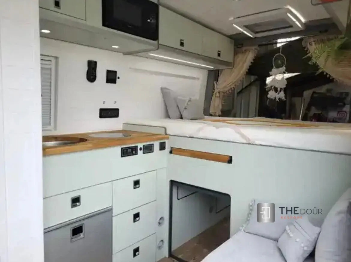 ROLdour Small Custom Made, Space Saving Horizontal or Vertical Sliding Door / Screen, Waterproof, Blackout in Lightweight Aluminium Frame THEdoûr Bespoke