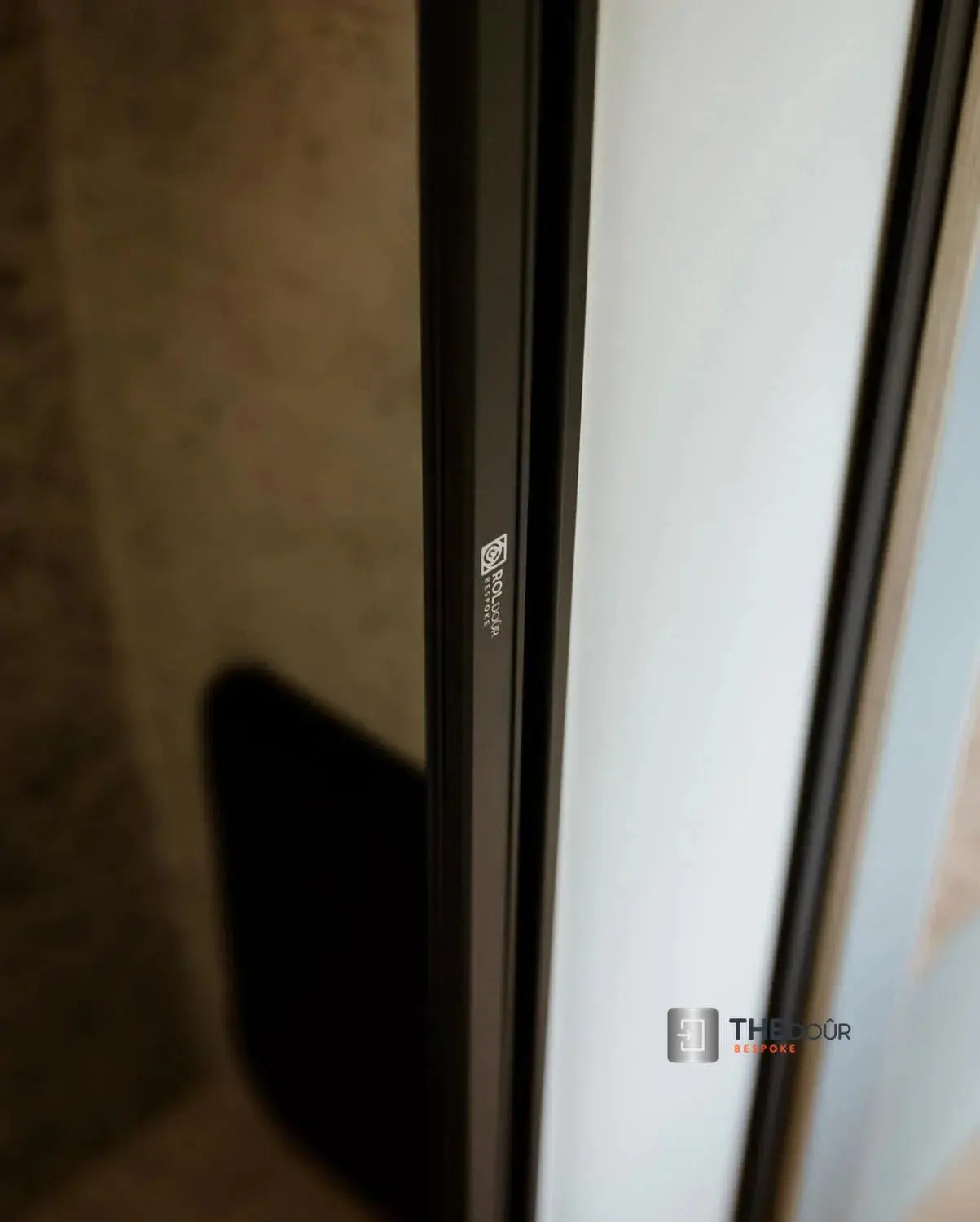 ROLdour Small Custom Made, Space Saving Horizontal or Vertical Sliding Door / Screen, Waterproof, Blackout in Lightweight Aluminium Frame THEdoûr Bespoke