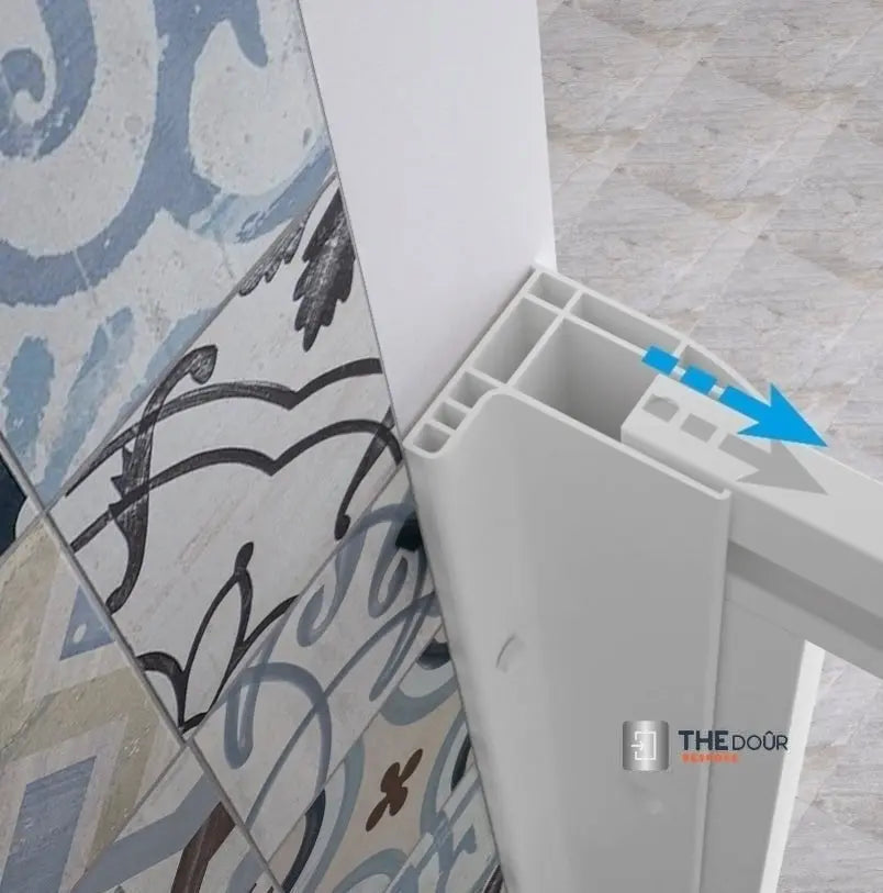 SAFEdour (ZERO Glass) Saloon Opening Safe Shower Door for Homes, Public Spaces, Campervans & Motorhomes THEdoûr Bespoke