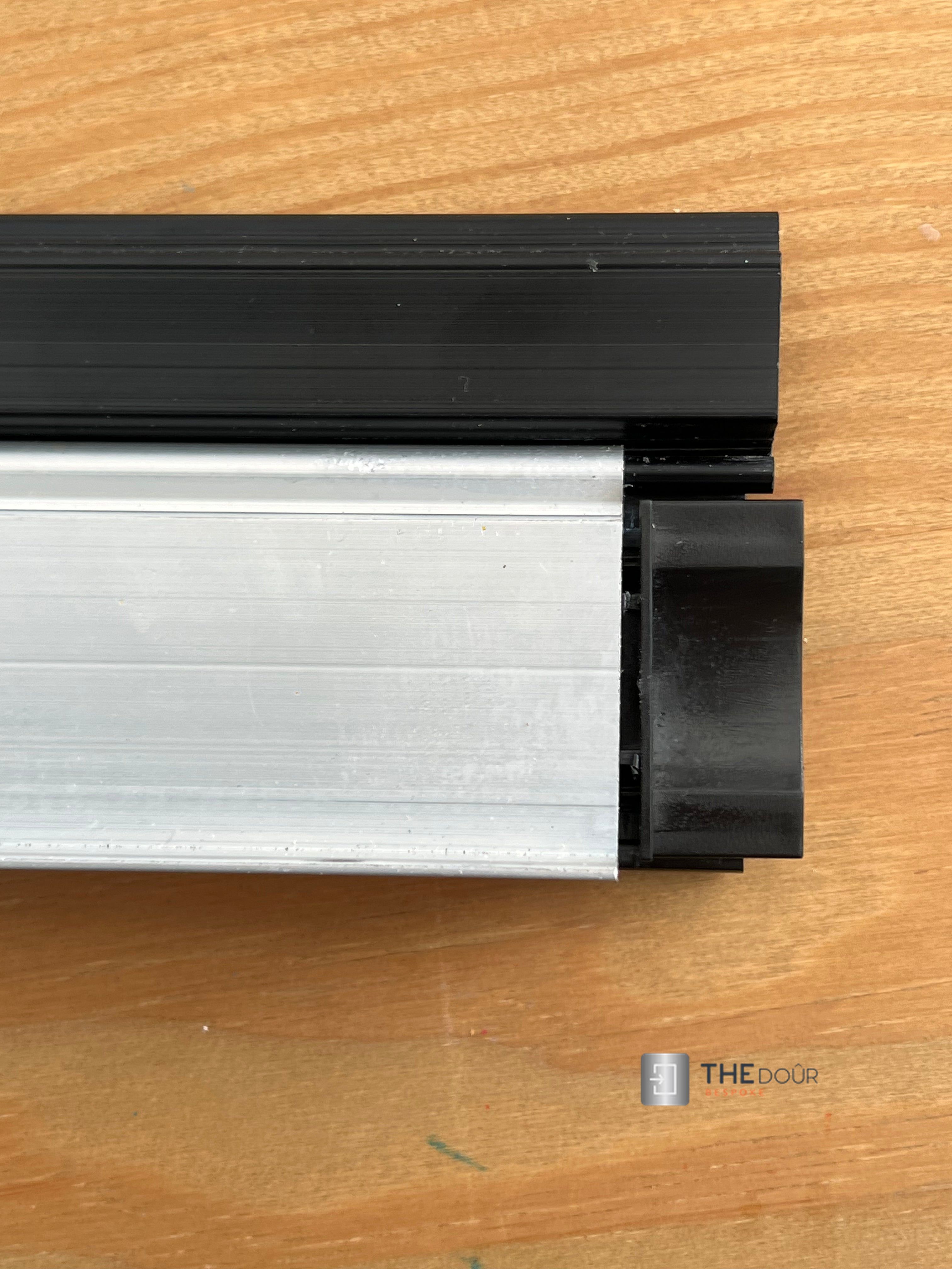 TAMdoûr Tambour Door Kit Cut 1850mm x 700mm with Flex Track for Straight Slide with 90 degree turn or Curved Close Finish