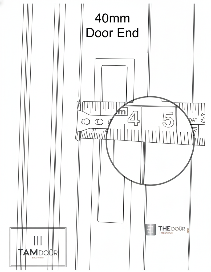 TAMdoûr Tambour Door Kit Cut 1850mm x 700mm with Flex Track for Straight Slide with 90 degree turn or Curved Close Finish