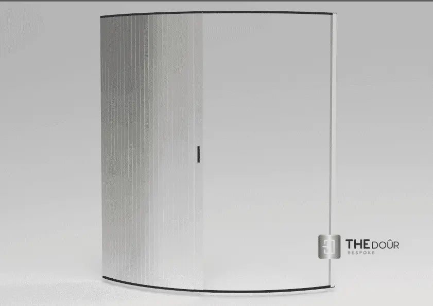 TAMdoûr Tambour Door Kit Cut 1850mm x 700mm with Flex Track for Straight Slide with 90 degree turn or Curved Close Finish THEdoûr Bespoke