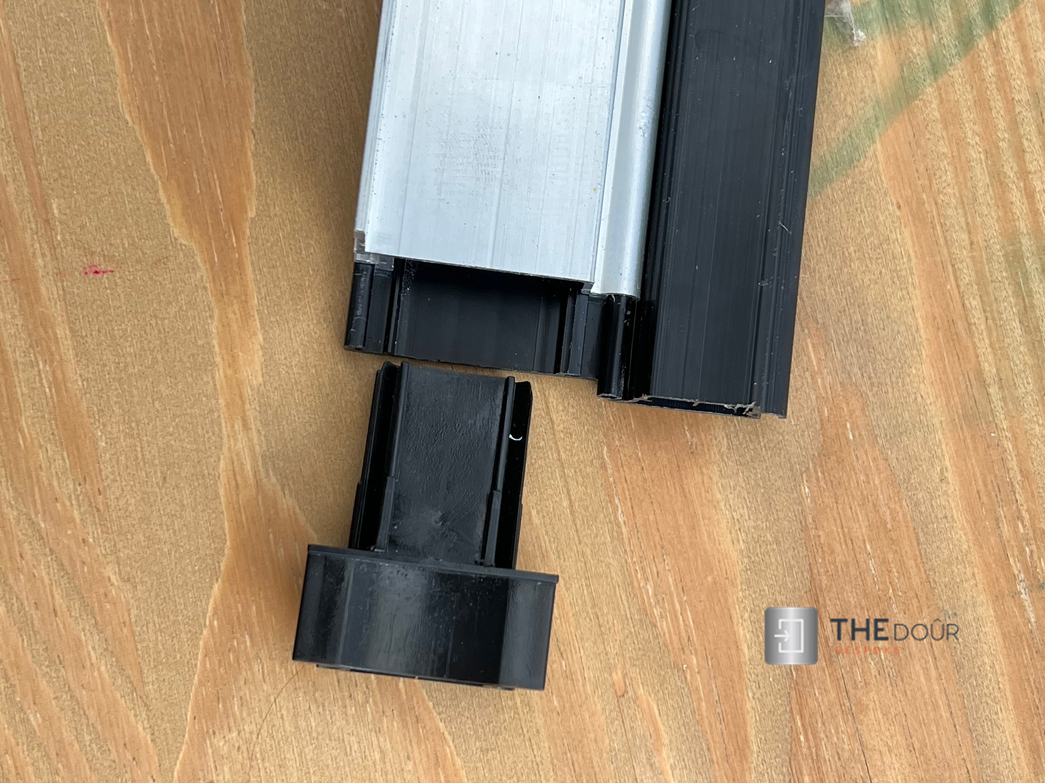 TAMdoûr Tambour Door Kit Cut 1850mm x 700mm with Flex Track for Straight Slide with 90 degree turn or Curved Close Finish