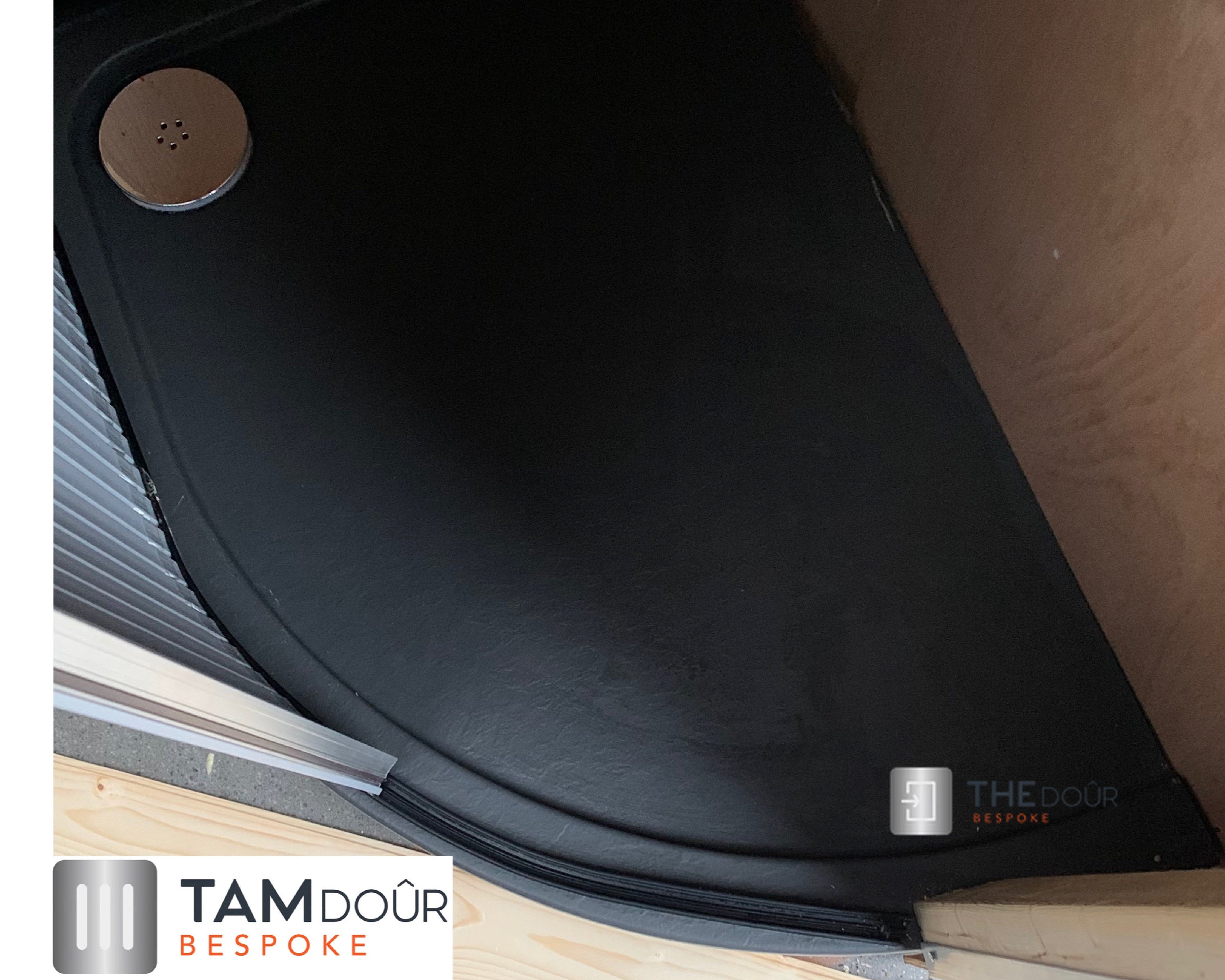 TAMdoûr Tambour Door Kit Cut 1850mm x 700mm with Flex Track for Straight Slide with 90 degree turn or Curved Close Finish