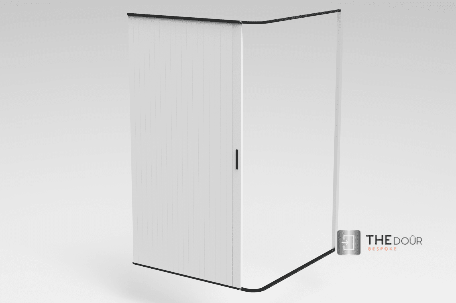 TAMdoûr Tambour Door Kit Cut 1850mm x 700mm with Flex Track for Straight Slide with 90 degree turn or Curved Close Finish