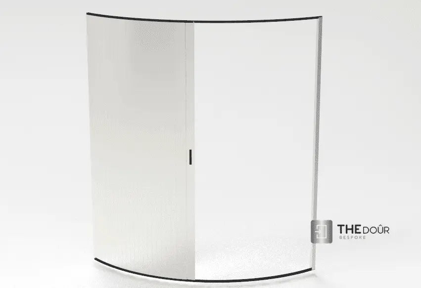 TAMdoûr Tambour Door Kit Cut 1850mm x 700mm with Flex Track for Straight Slide with 90 degree turn or Curved Close Finish THEdoûr Bespoke