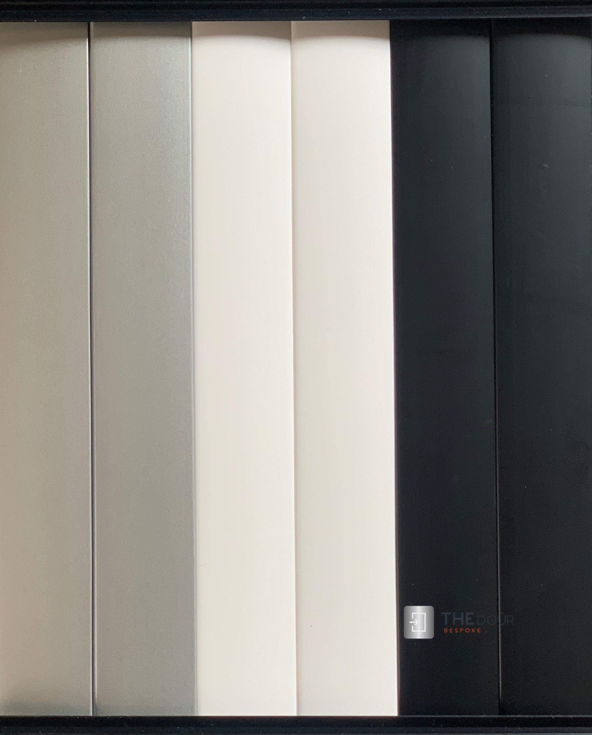 TAMdoûr Tambour Door Kit Cut 1850mm x 700mm with Flex Track for Straight Slide with 90 degree turn or Curved Close Finish